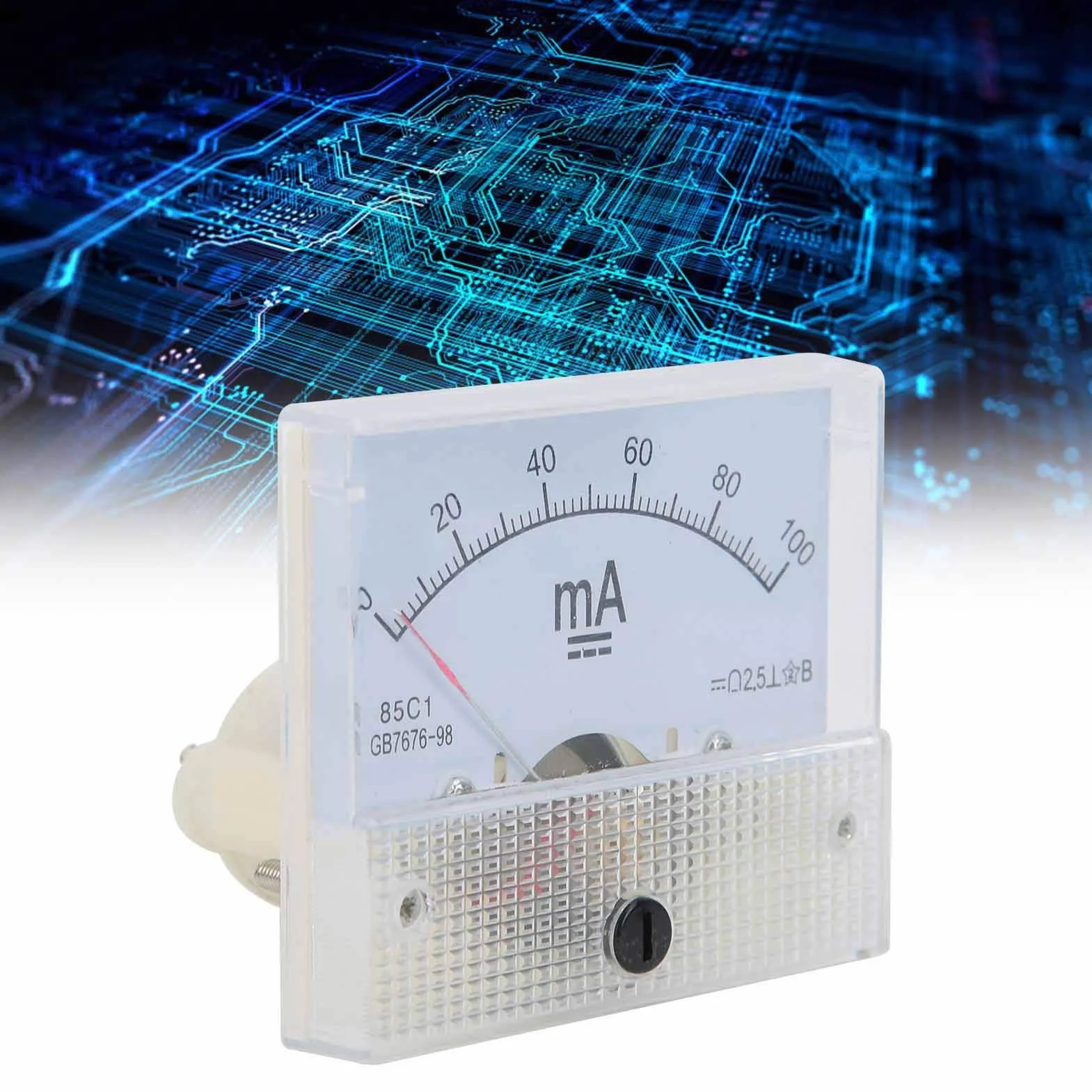 85C1 DC 0~100MA amperometr wskazówkowy analogowy wzmacniacz prądu, miernik dokładności