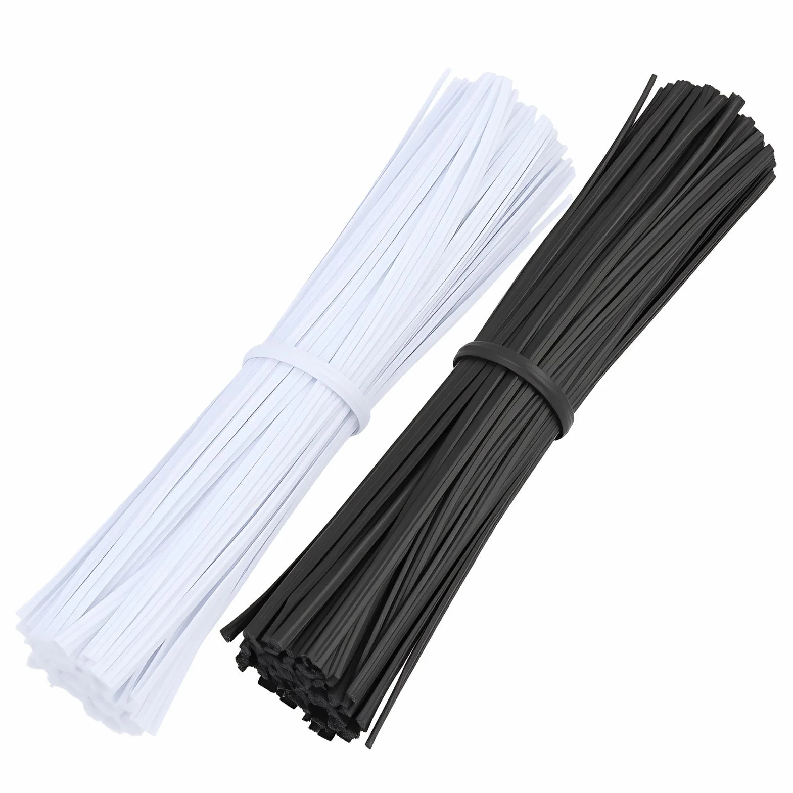 Cable Ties, opaski kablowe, opaski kablowe wielokrotnego użytku, 200 sztuk, drut żelazny powlekany tworzywem sztucznym, wszechstronne zastosowanie opaski kablowe do wiązania, mocowania i