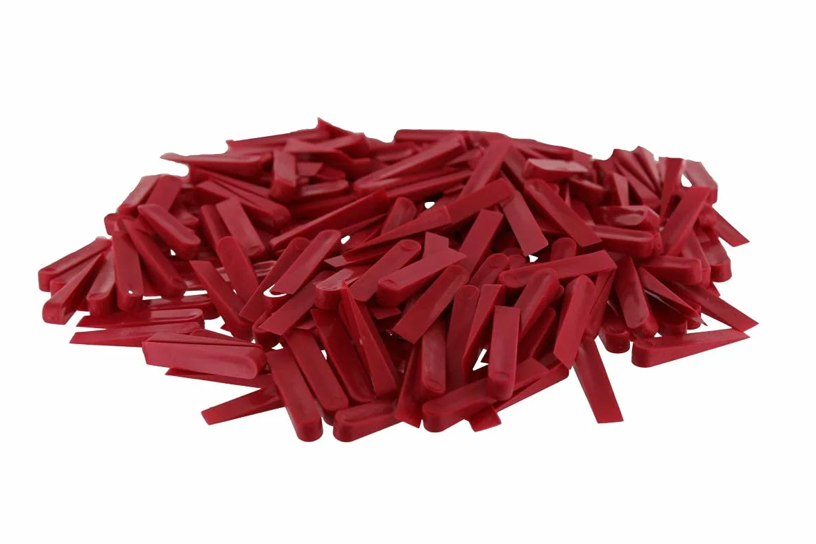Pomoc w układaniu płytek kliny do fug tworzywo sztuczne 250 sztuk 32 x 5 mm
