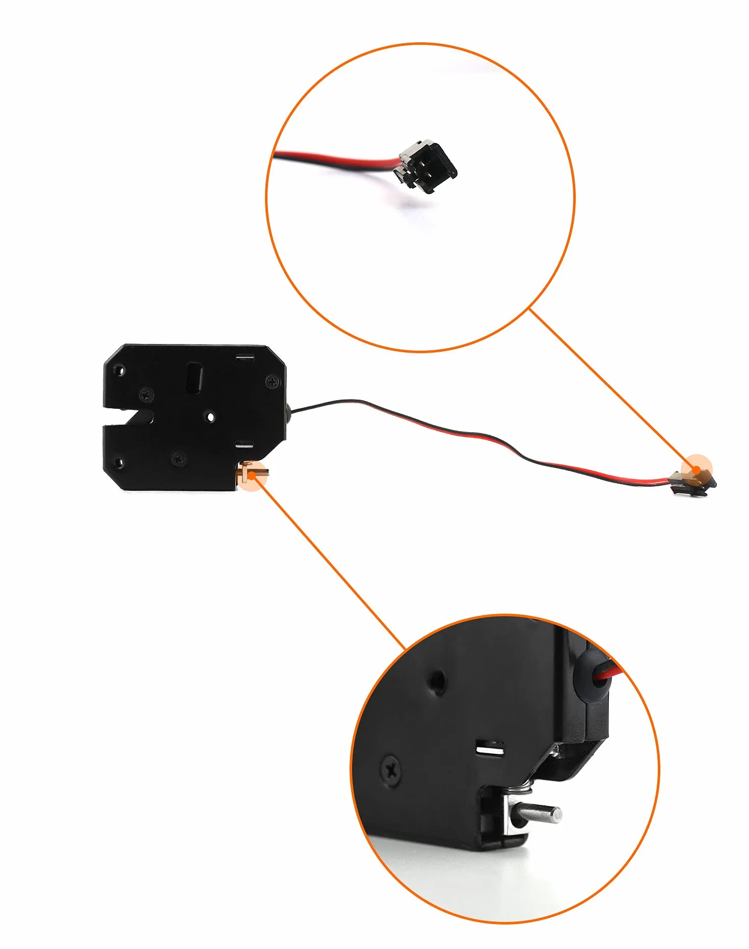 QWORK® DC 12V zamek elektryczny elektroniczny zamek szafki do systemu kontroli dostępu do drzwi szuflady szafy (bez przełącznika wykrywania)