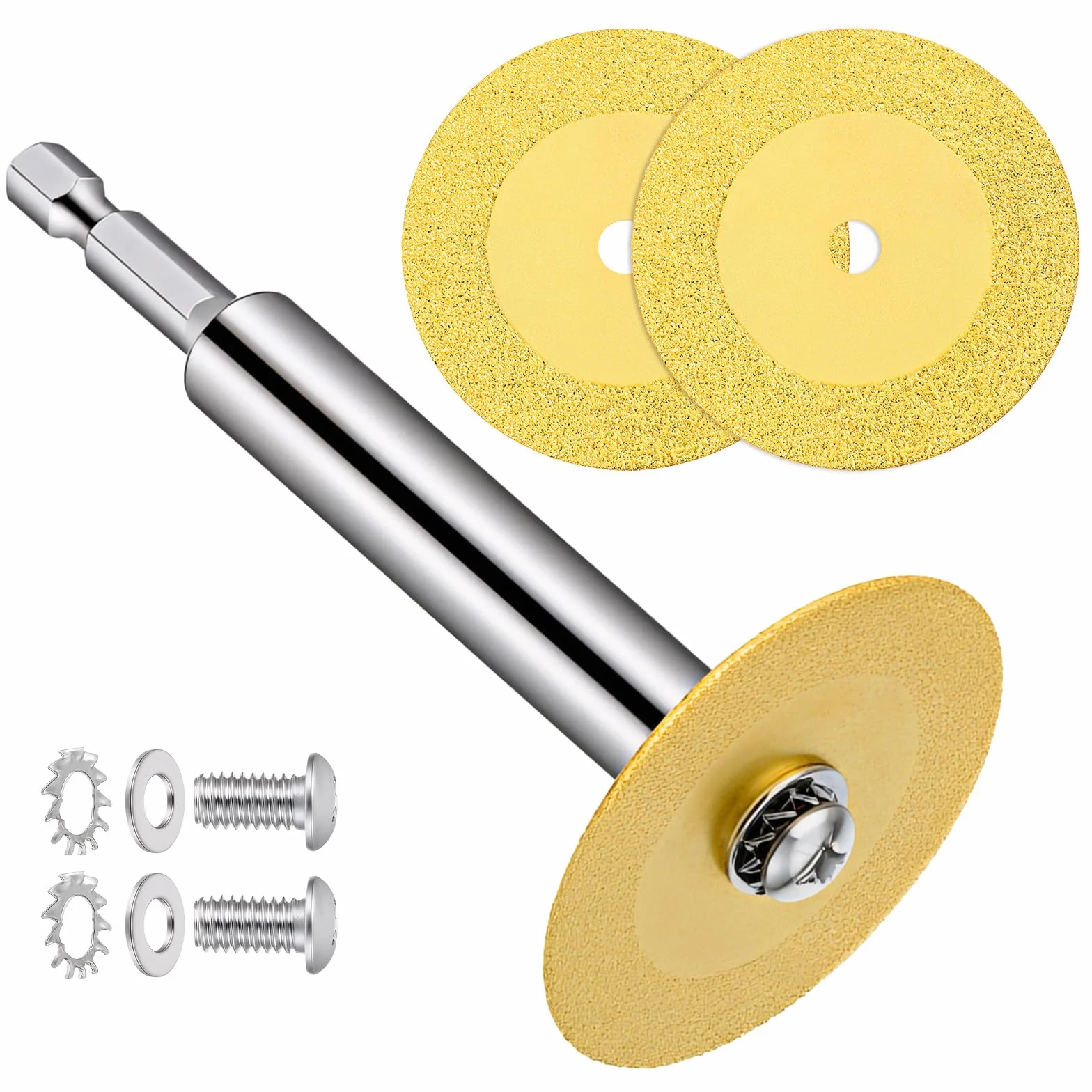 Diamentowe tarcza tnąca do wiertarki z trzpieniem sześciokątnym 1/10.2 cm, Discos para Cortar Ceramica do cięcia rur z PCW, mini szklana tarcza tnąca do szlifierki kątowej, cięć, szklanek, jadeitu