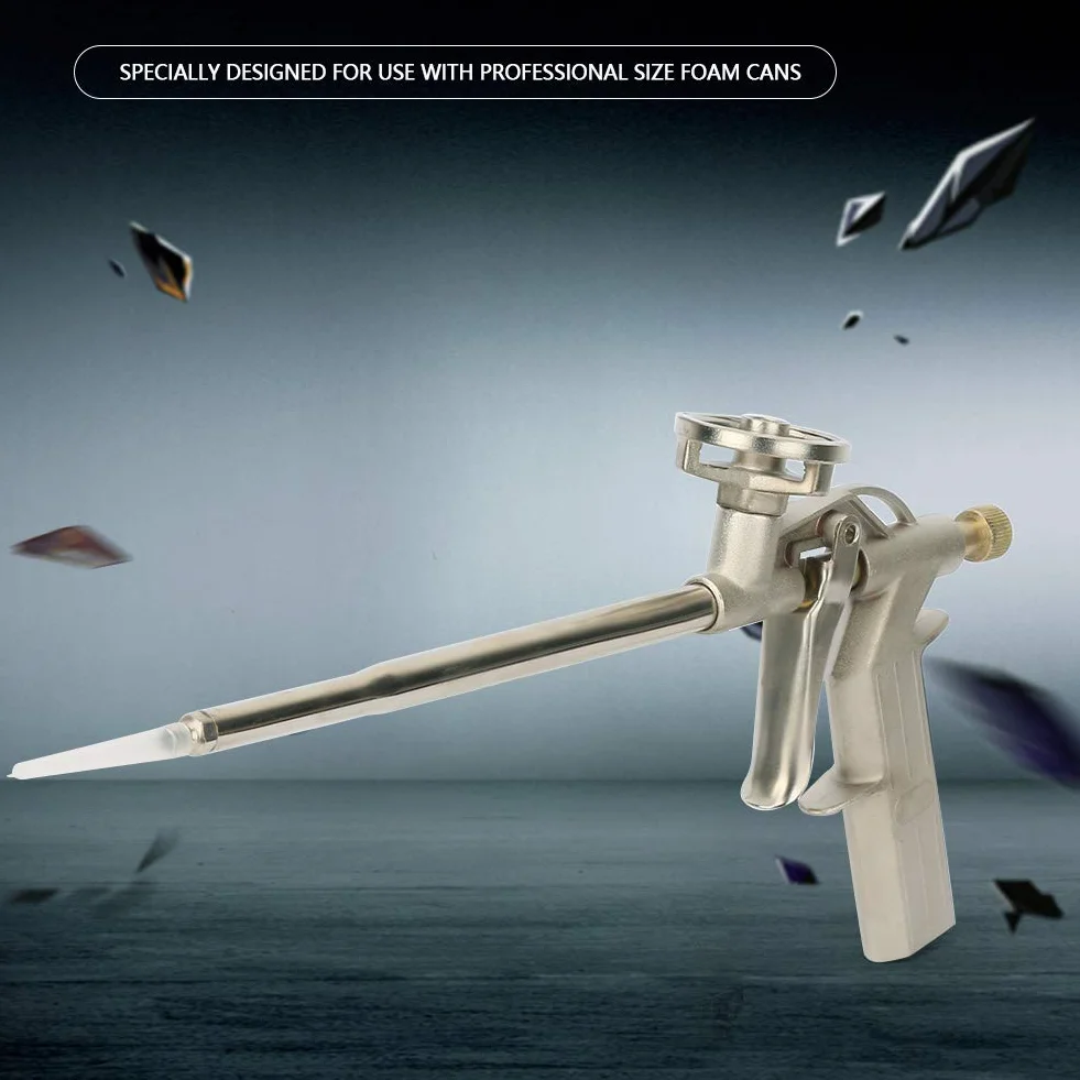 2Pc Spray ze Stopu Aluminium, Pistolet do Piany w Sprayu Chemtron Pianka Rozszerzająca Pistolet Napełnianie Uszczelnienie Dozownik Pistolet Aplikator Izolacji
