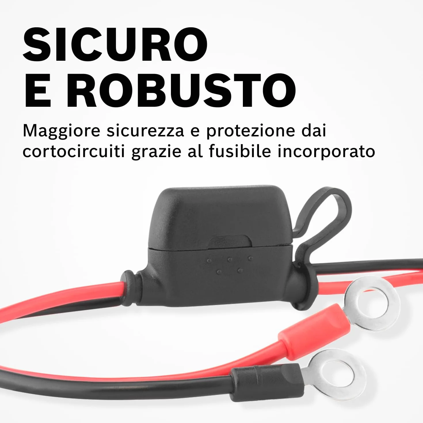 Bosch Kabel przyłączeniowy do ładowarek 40 A oczka M6 52 cm część zamienna