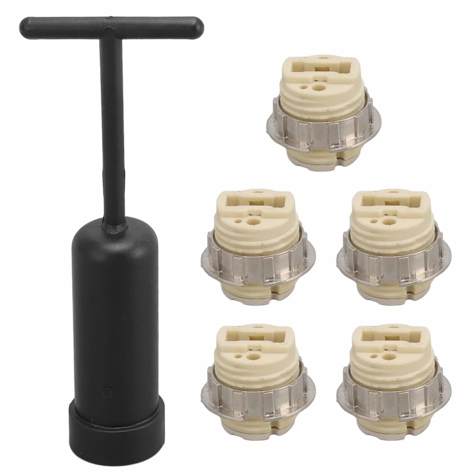 5 Sztuk G9 Gniazdo żarówki Led Ceremic Oprawka do Lampy Gniazdo Miniaturowe Gniazdo Podstawowe Gniazdo Led z Narzędziem do Usuwania Pierścienia Gniazda