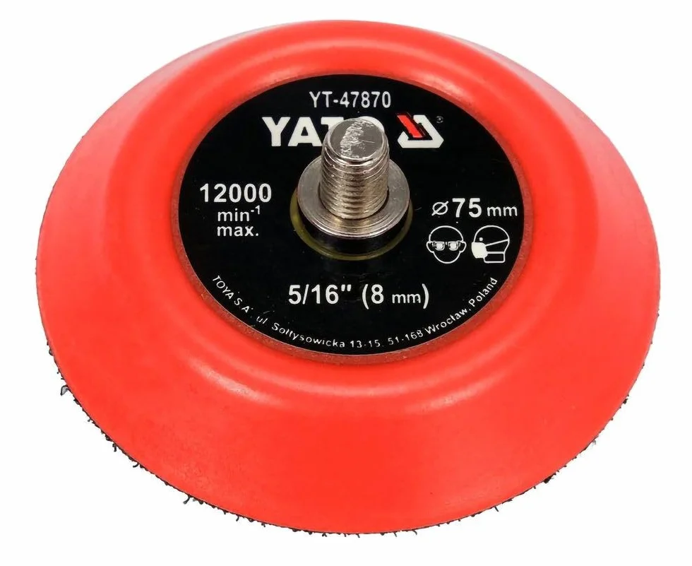 Podkładka polerska tarcza polerska 75 mm gwint 8 mm