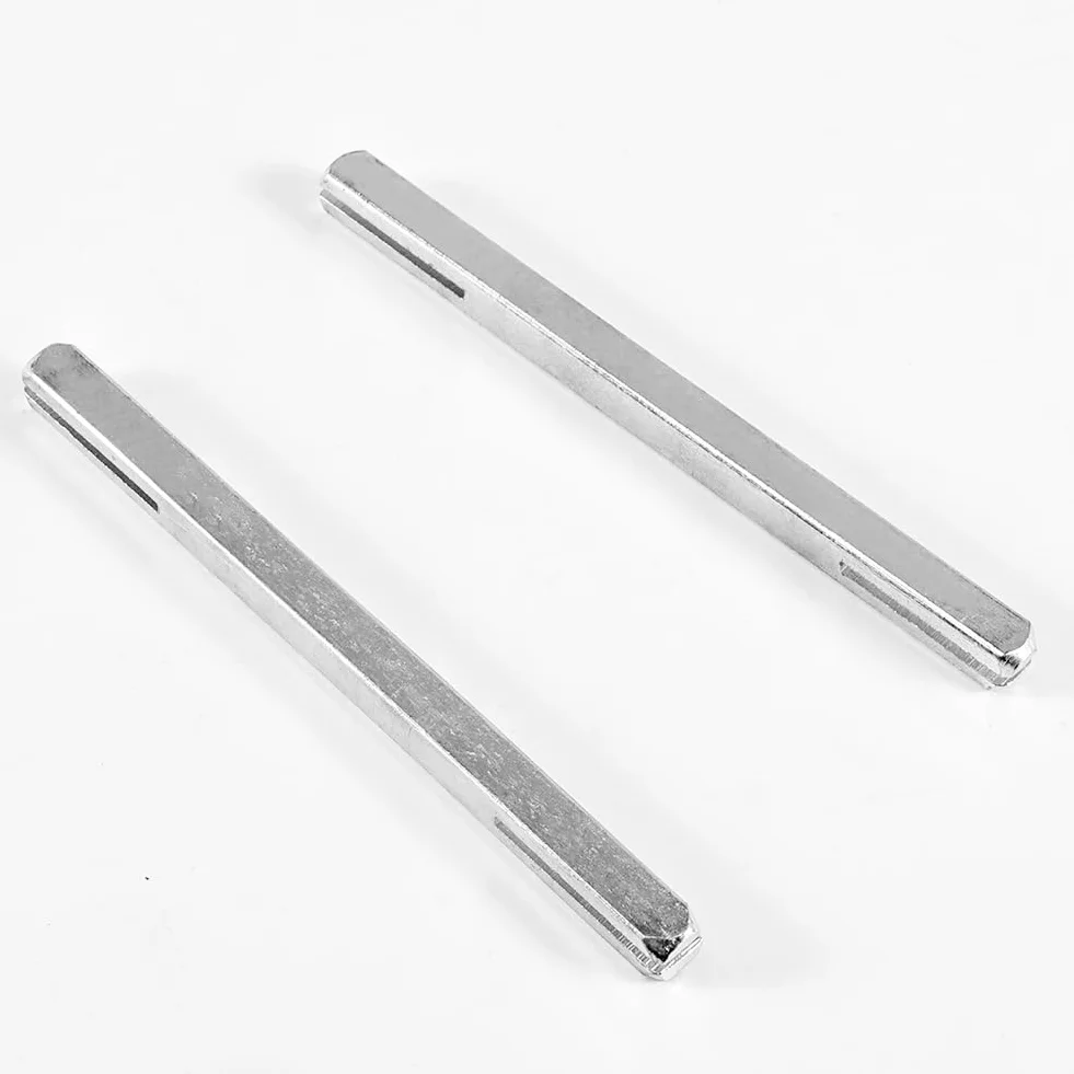 Trzpień czworokątny 8 mm x 120 mm stalowy do okien i klamek, srebrny