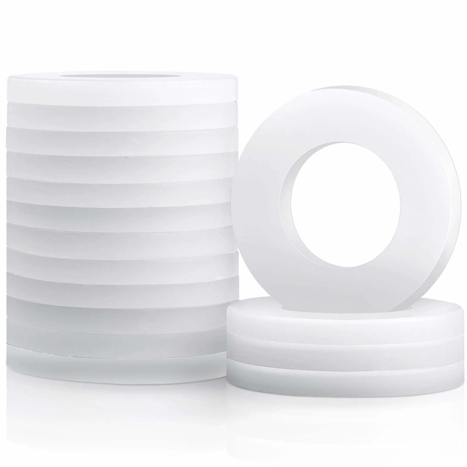 50 sztuk plastikowych podkładek M10, DIN 125 nylonowe podkładki płaskie plastikowe podkładki karoseryjne podkładki dystansowe z małym zewnętrznym średnicą do śrub i nakrętek