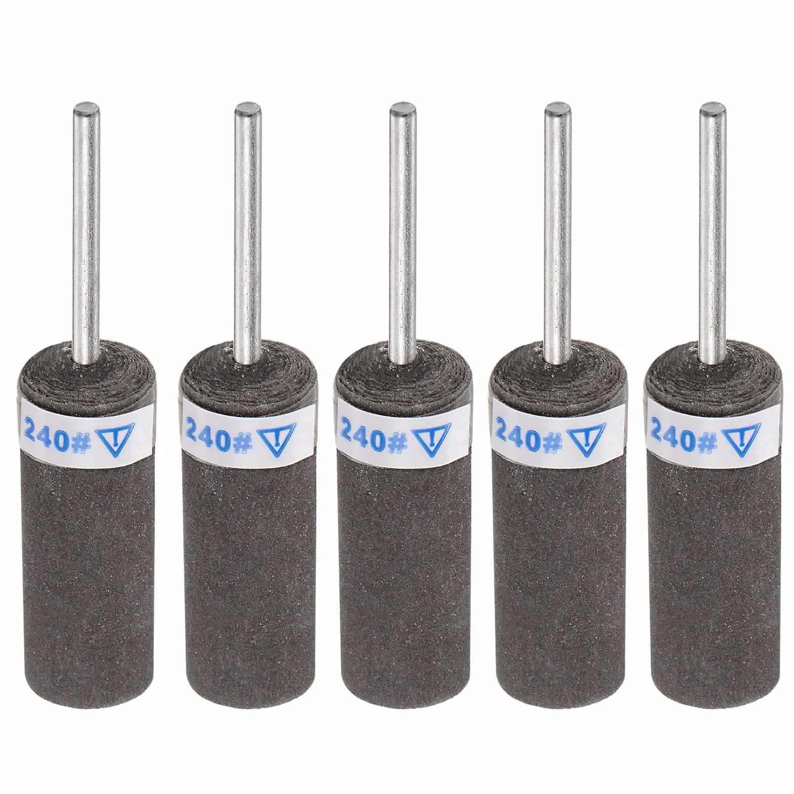QUARKZMAN 5 sztuk rolek papieru ściernego, ziarnistość 240, trzonek 2,35 mm, bębny szlifierskie, tulejki, głowica cylindryczna do obróbki drewna, szkła, metalu, polerowania