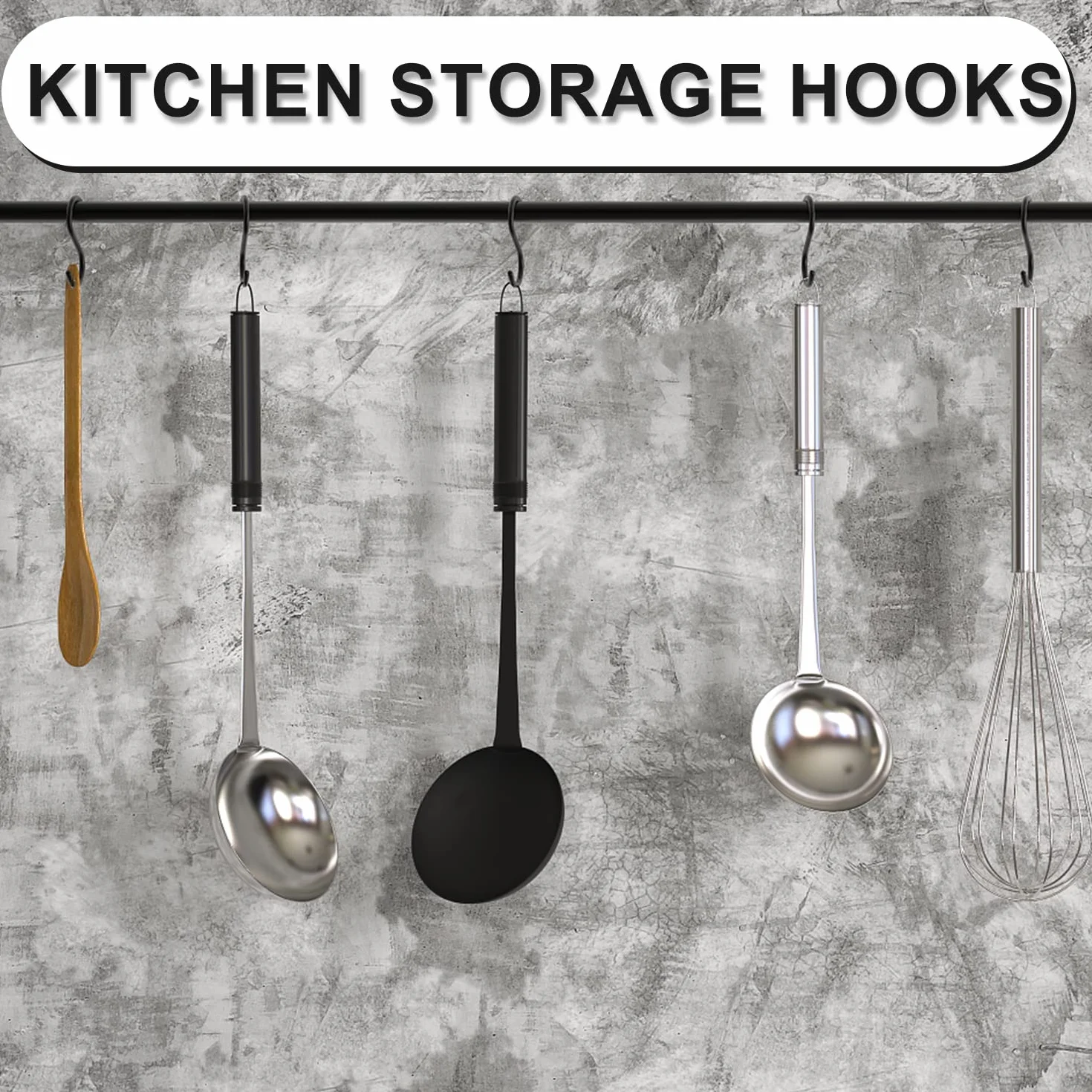 120 sztuk 2,5 cm Haczyki Mini s, s Hooks Small Male Haczyki Kuchenne Metalowe Haczyki Ozdobne Mini do Rzemiosla Bizuterii Wiszace Rosliny Doniczkowe (Czarne)