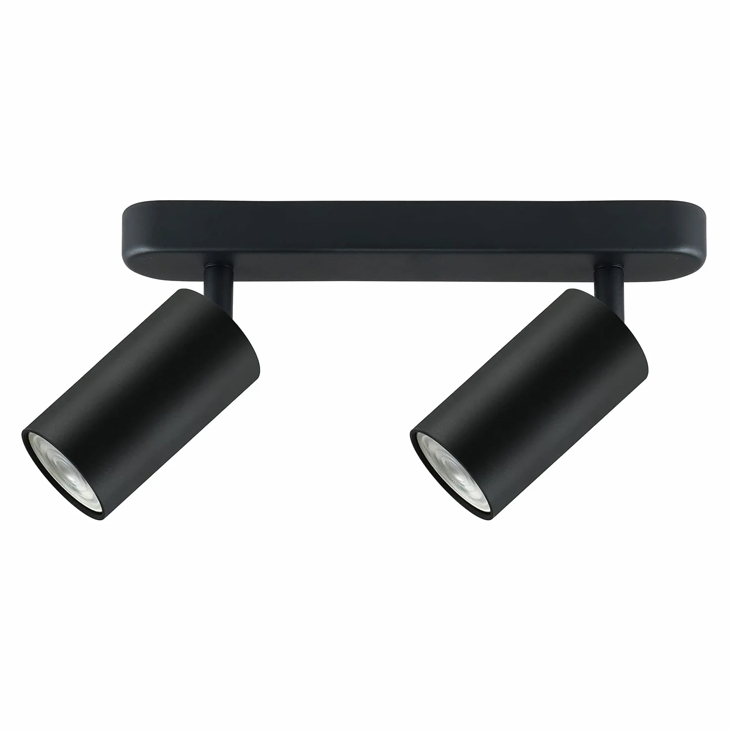Maclean MCE452 B Lampa Ścienno-sufitowa Punktowa Ruchoma Aluminiowa 2xGU10 55x100mm Kolor Czarny Mat