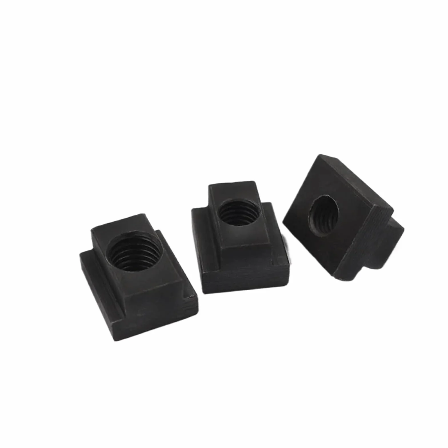 T Sliding Nuts,T Slot Nuts,Insert Nuts,Grade 10.9 Carbon Steel T-Slot Nut, Large,M10/M12/M16/M20/M22/M24/M27/M30/M36 T-Nut Black Oxide Finish Tapped Through Slot T-Nuts(M14 28 * 26 * 18mm(5))