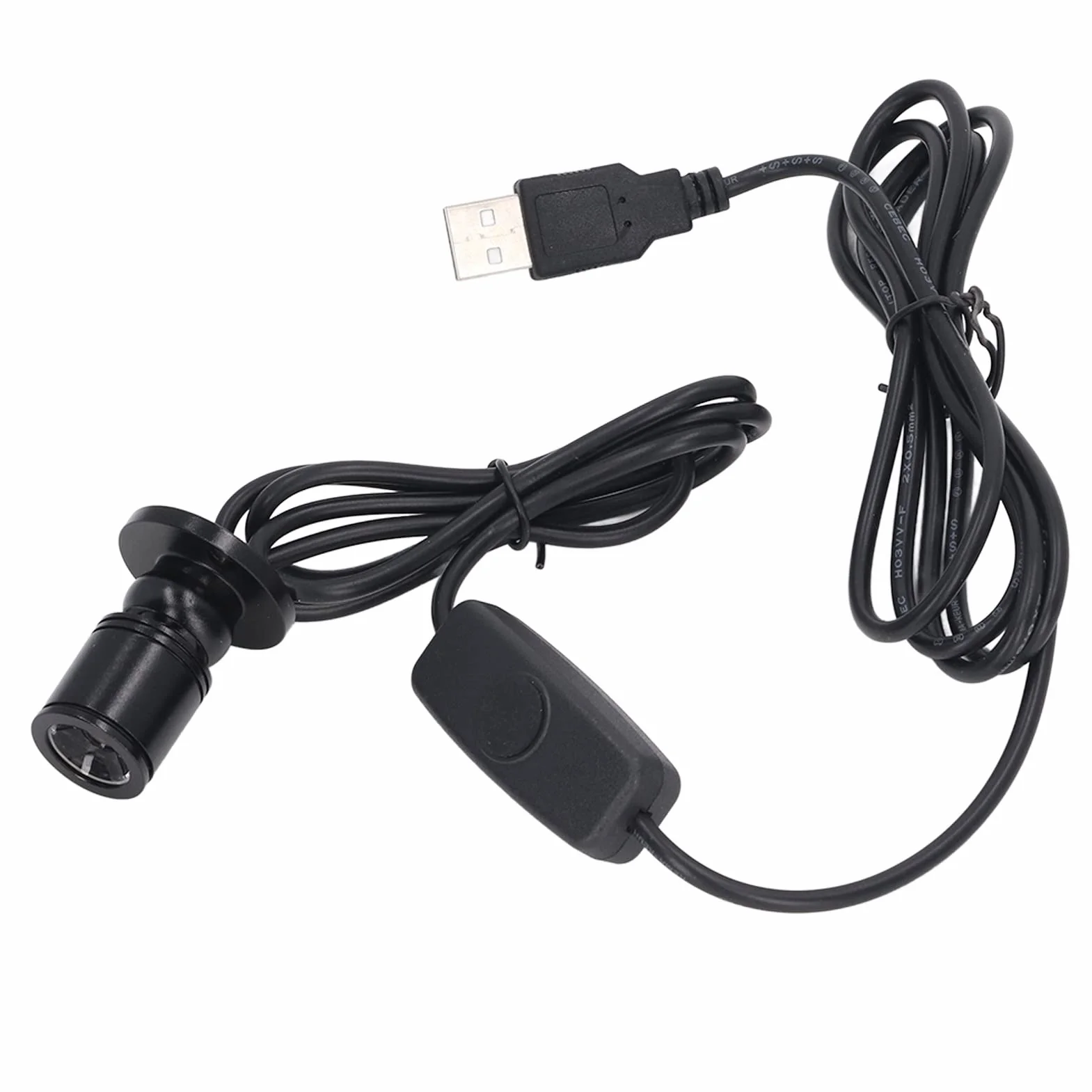 Mini Reflektor LED Jasny Reflektor LED z funkcją ściemniania USB z Drutem o Długości 6,6 Stopy do Prezentacji Biżuterii i Ganek Szafki 5V (Ciepłe białe światło 3000K)