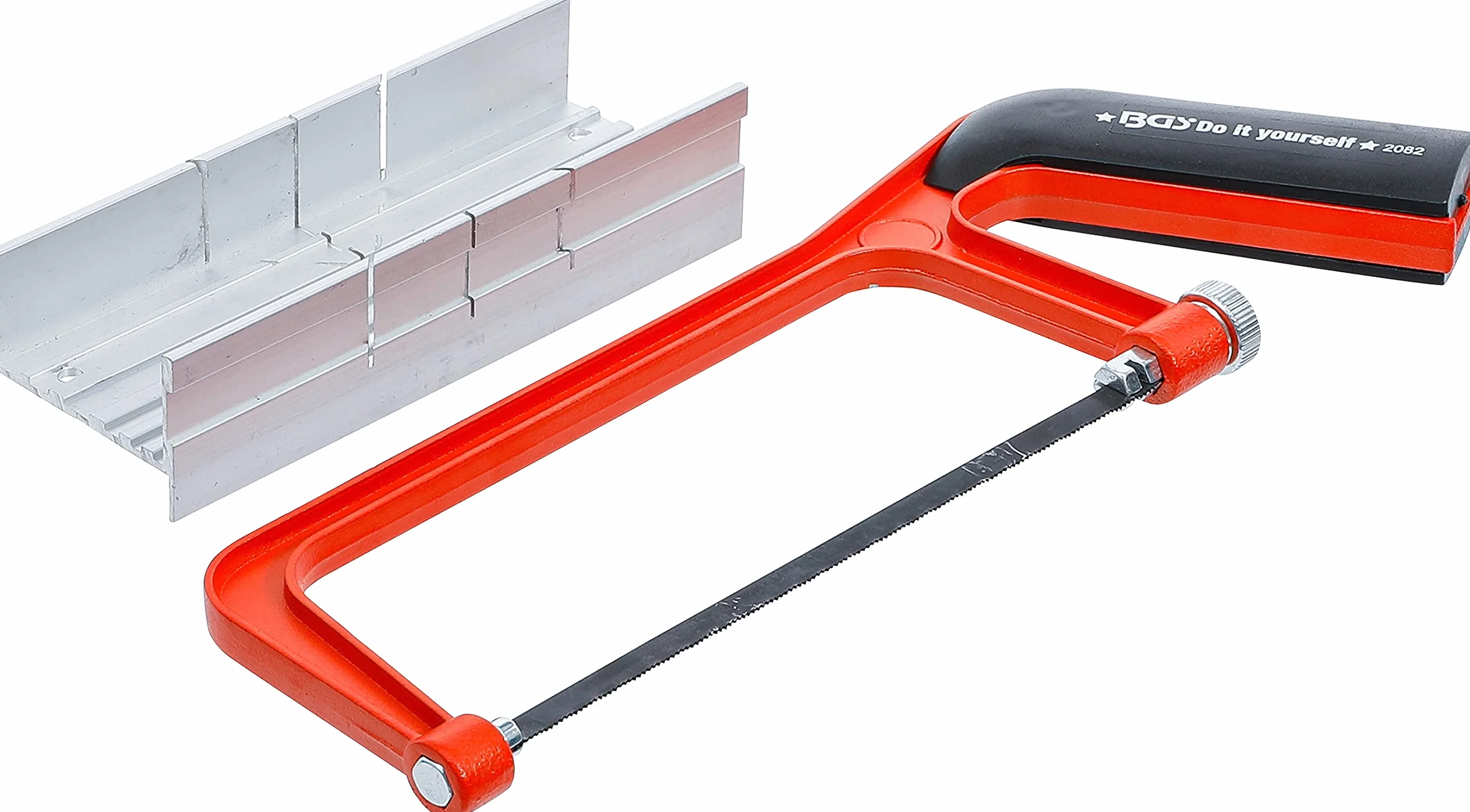 BGS Diy 2082 | Aluminiowa piłka do metalu | ze skrzynką uciosową i brzeszczotem | 150 mm