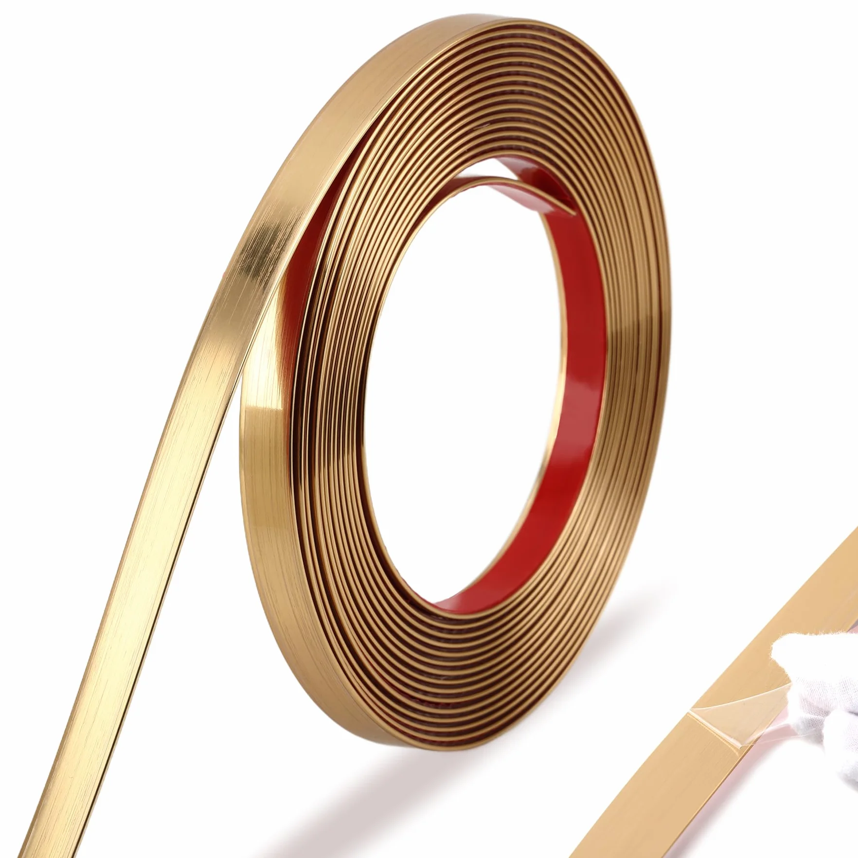 Listwa wykończeniowa szczotkowane złoto 5 m x 0,66 cm odklej i przyklej