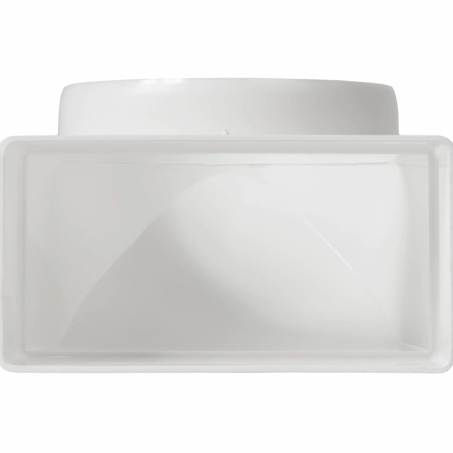 Vent Systems 220 x 55 mm do Ø 100 mm, adapter kątowy 90° – białe tworzywo sztuczne łącznik rurowy prostokątny do okrągłego – odporny na wysokie temperatury, hermetyczne przejście do kuchni, łazienki