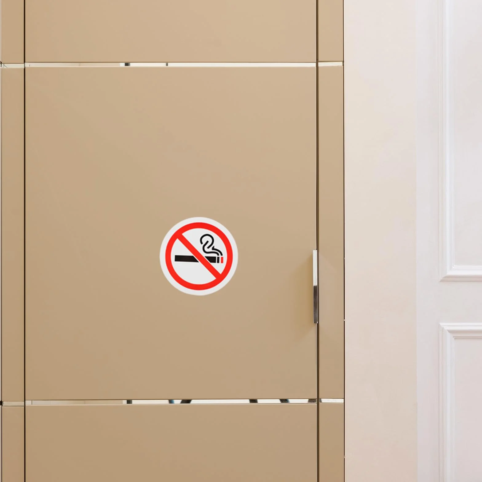 20 Sztuk Naklejki Zakaz Palenia Ścienny No Smoking Sign Czerwone Łatwe Do Naklejenia Silne Przyleganie Do Wnętrz Publicznych Miejsc