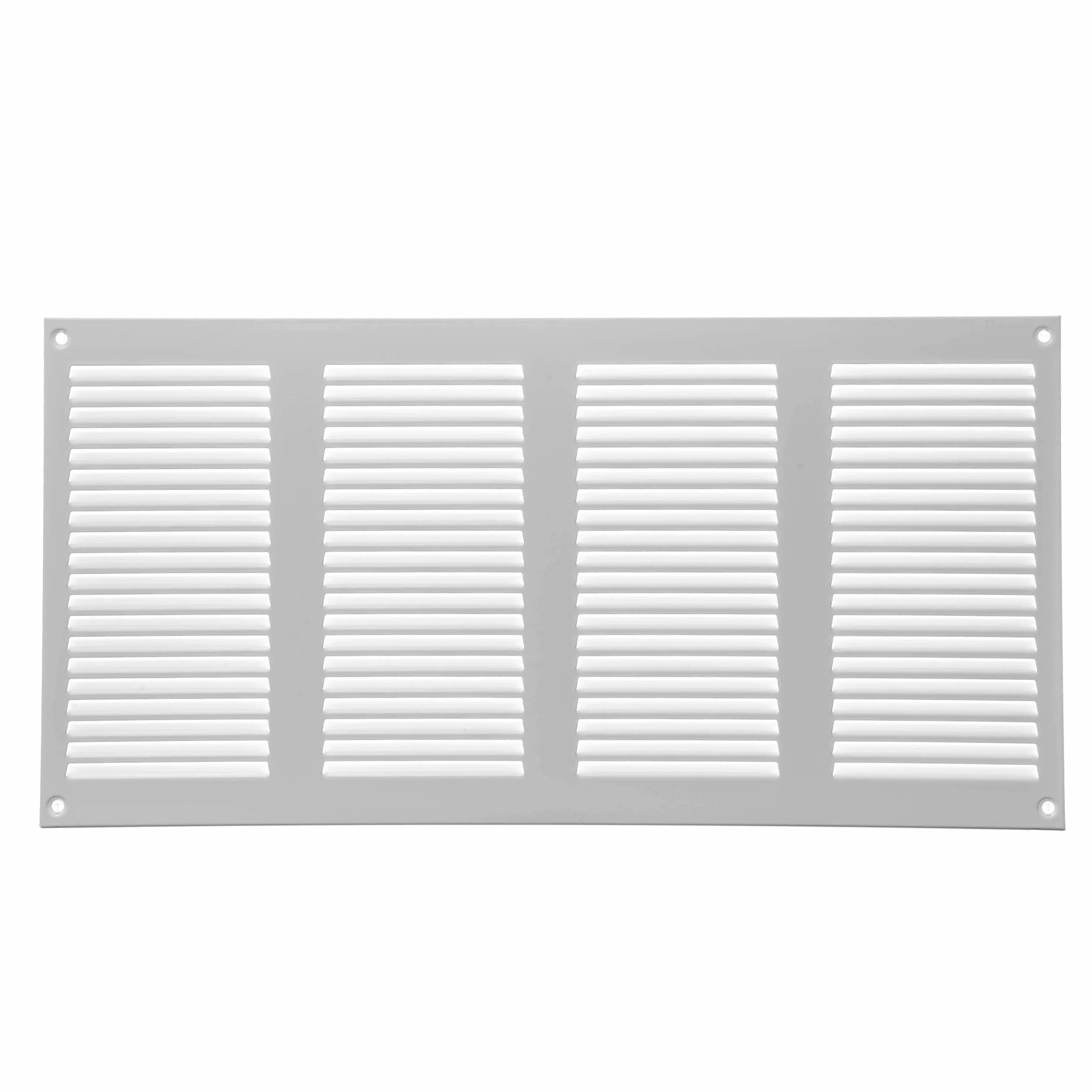 Repa Market 400 x 200 mm Stalowa kratka powietrzna do powrotu powietrza, do ściany bocznej i sufitowej, HVAC, ochrona przed owadami (40 x 20 cm, biała)