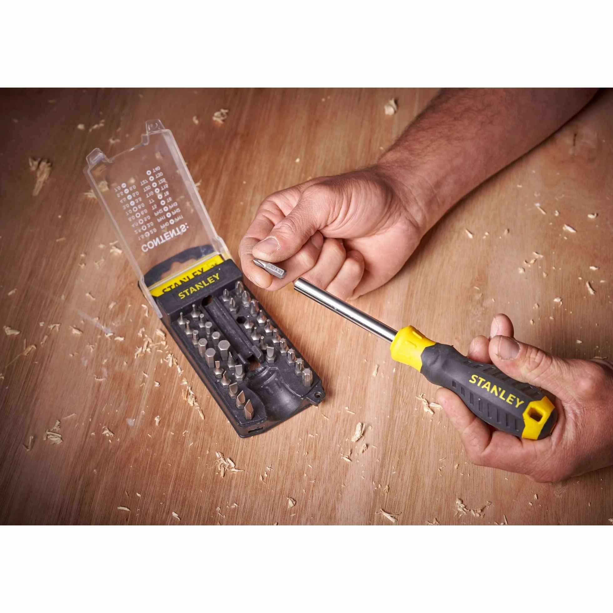 Stanley, Multibit - wkrętak/śrubokręt z zestawem bitów 34 szt., STHT0-70885
