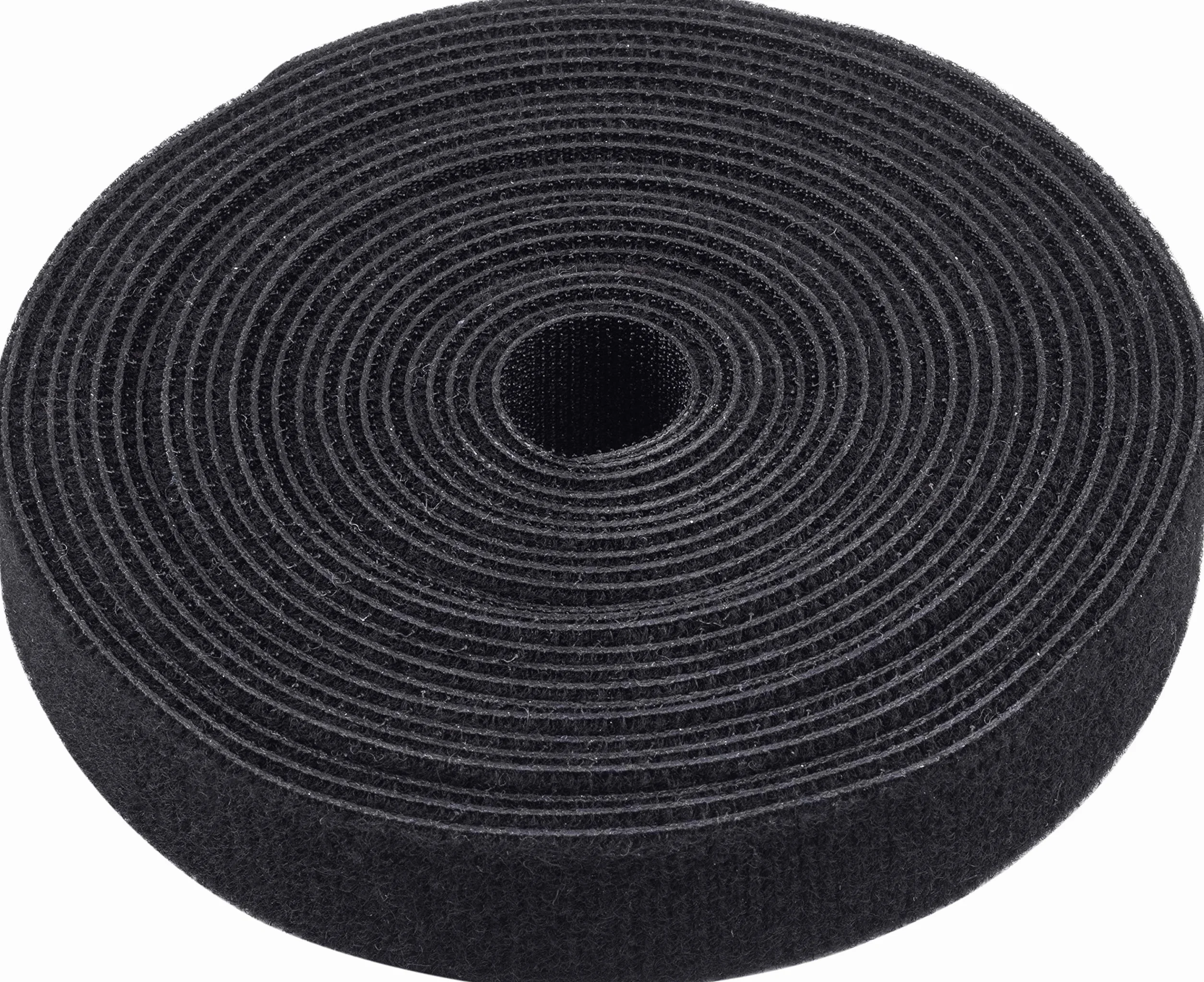 Rzep dwustronny na rolce 5m x 20mm czarna wodoszczelna opaska kablowa