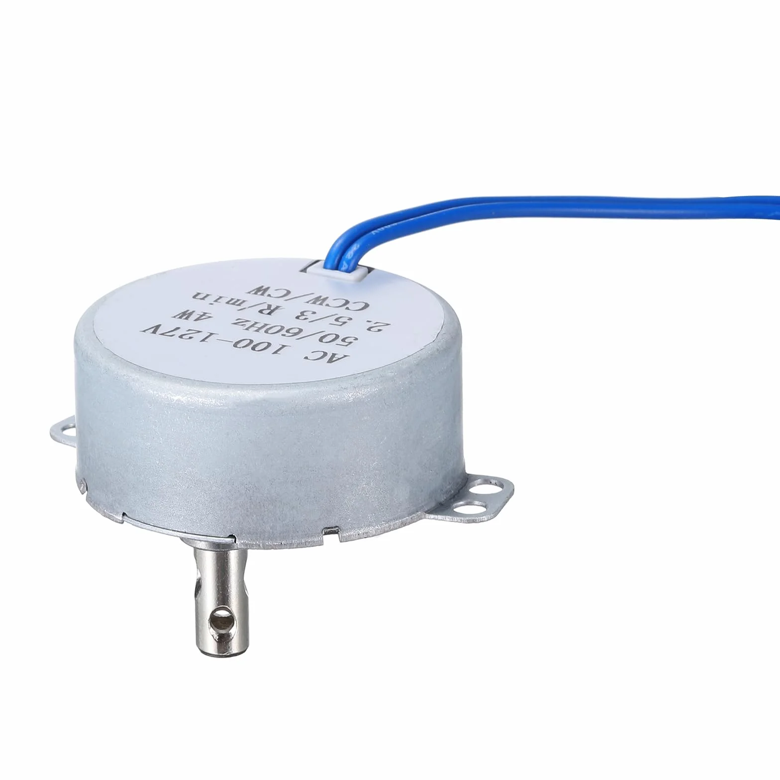 QUARKZMAN Mały silnik synchroniczny Tyc-50 100-127 V Ac 2,5-3 obr./min obrót wału Cw/Ccw silnik przekładniowy 4 W, współczynnik redukcji 8 kgf.cm do kominków elektrycznych