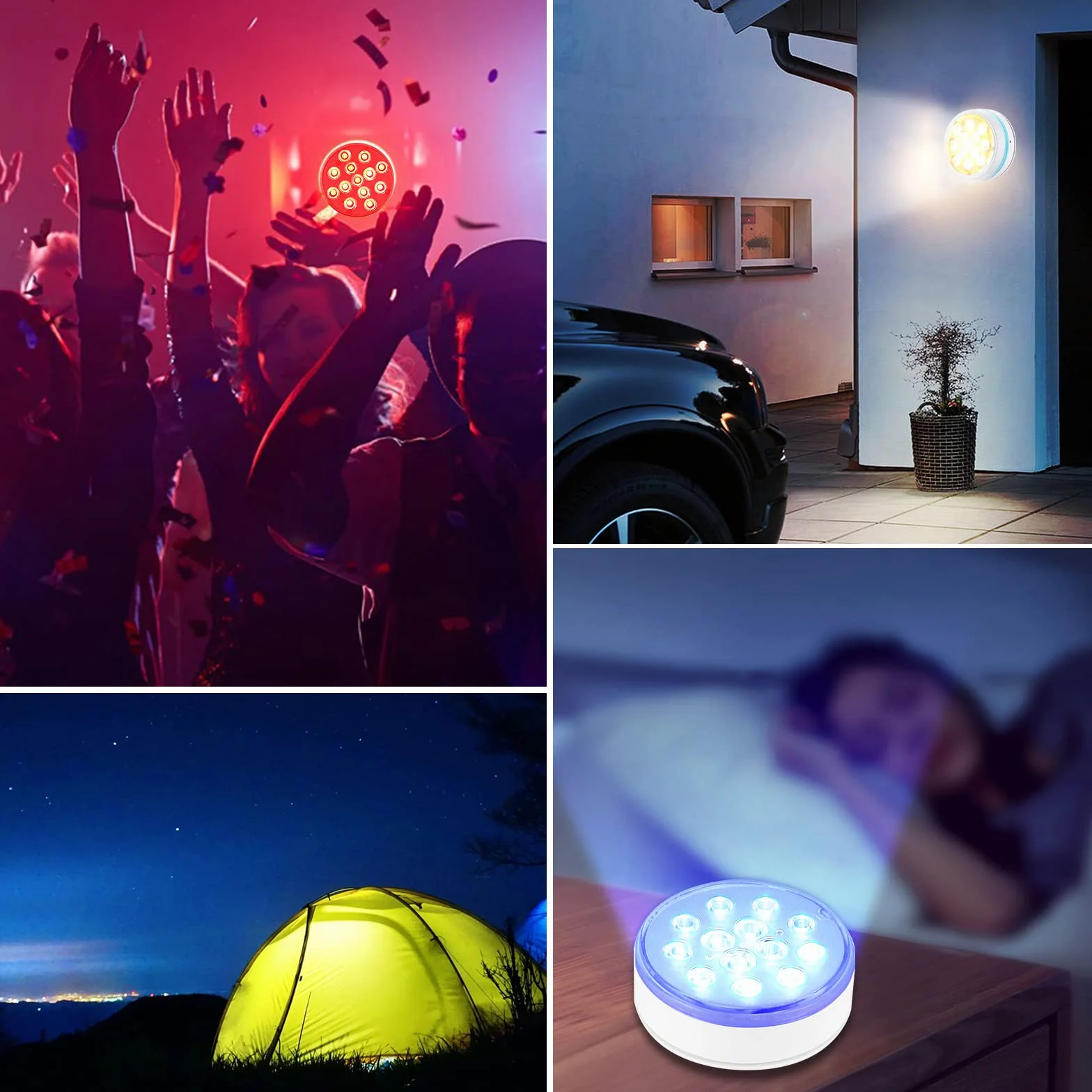 Zatapialne światło LED, 4 sztuki, wodoszczelne, IP68, 16 kolorów, lampa basenowa z pilotem, wodoszczelne oświetlenie do ogrodu, basenu, wazonu, akwarium
