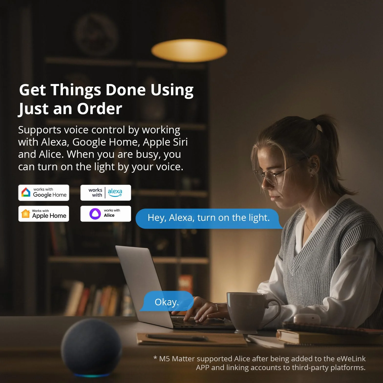 SONOFF Inteligentny przełącznik ścienny WiFi, M5 Matter 2 Gang Type 86 z synchronizacją, sterowaniem głosowym, kompatybilny z Matter i Alexa oraz Google Home (wymagany przewód neutralny)