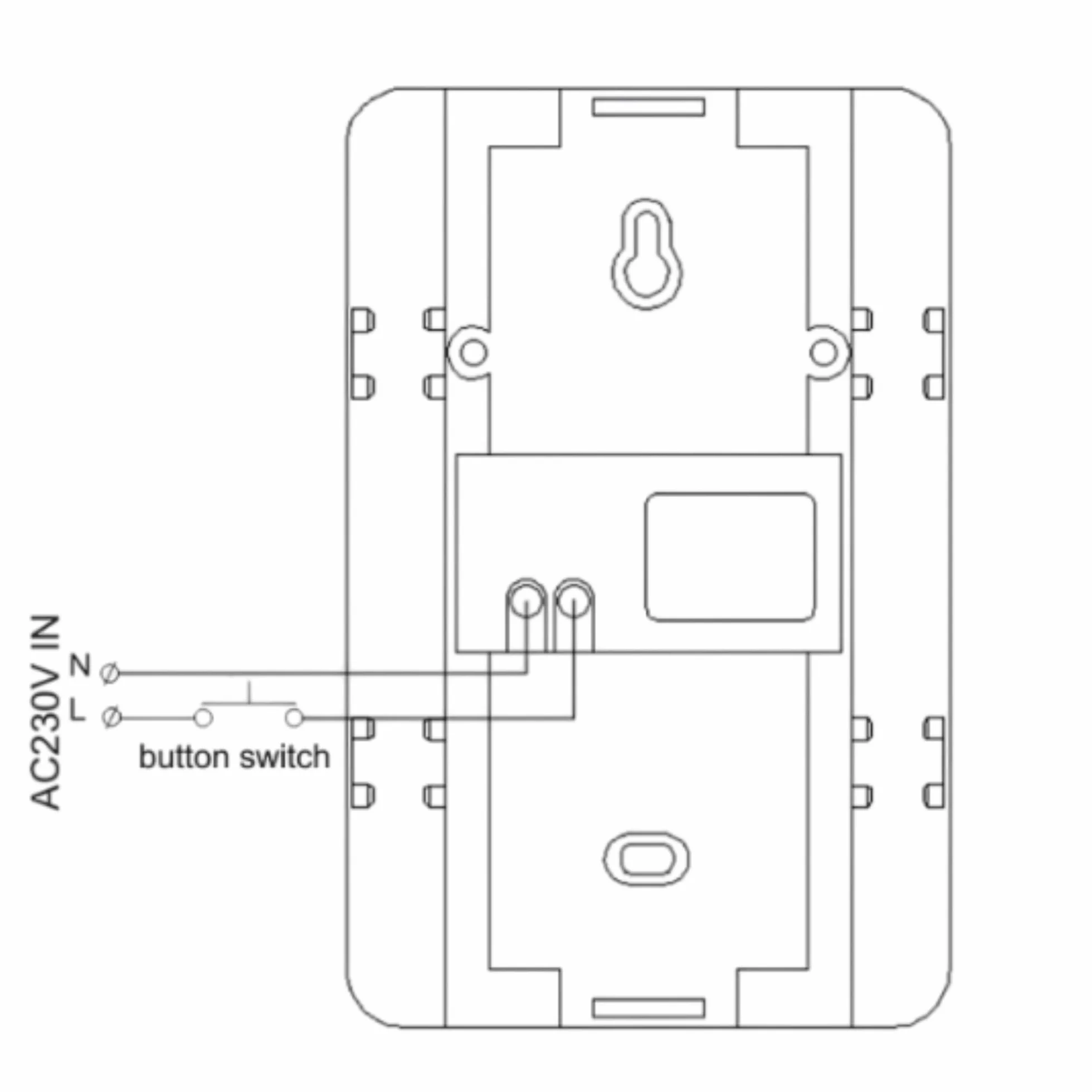 ORNO Brevis Maxi Dzwonek do Drzwi Przewodowy Mechaniczny Gong 80 dB Biały 230 V AC