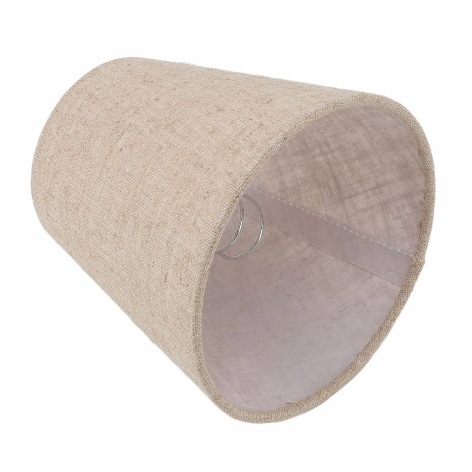 Abażur lniany z klipsem na bębnie E14 3,7" x 5,5" x 5,1" 6 sztuk
