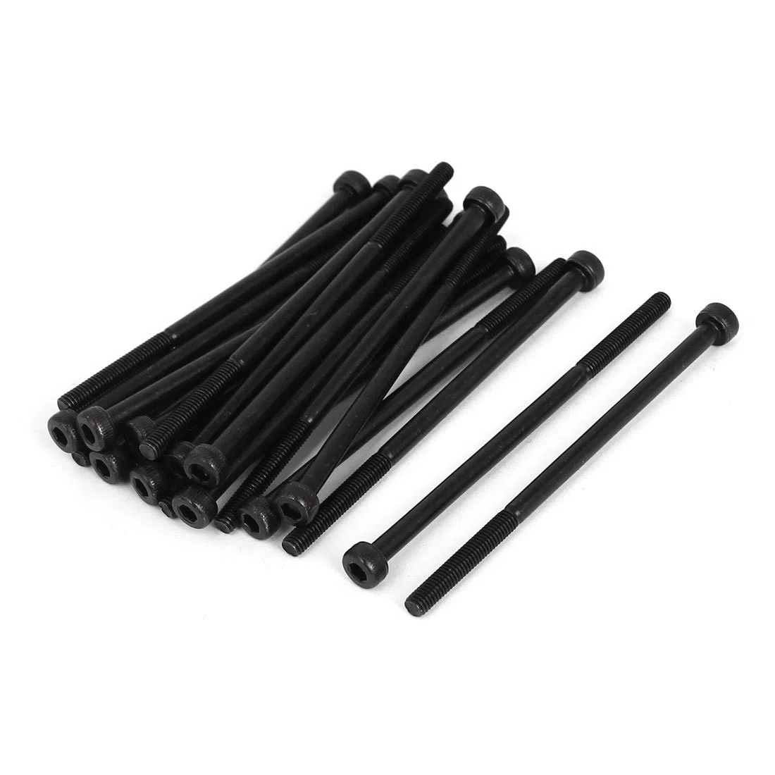 sourcing map 20 szt. śruba z wewnętrznym sześciokątem M3x60mm z łbem stożkowym, śruby do maszyn, śruby z gwintem cylindrycznym, kolor czarny