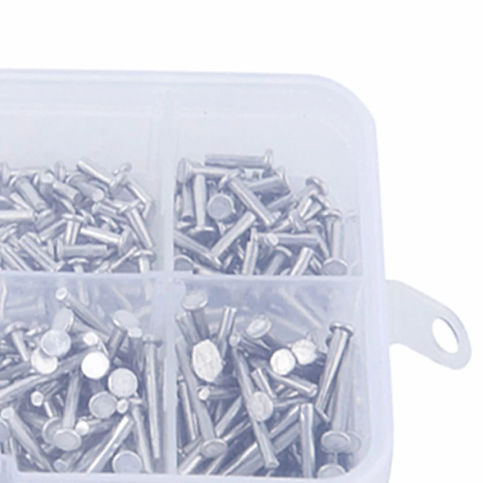Płaskie Nity Aluminiowe z łbem Stożkowym Płaskim 500 Szt. Zestaw M2 Aluminium 3-18mm