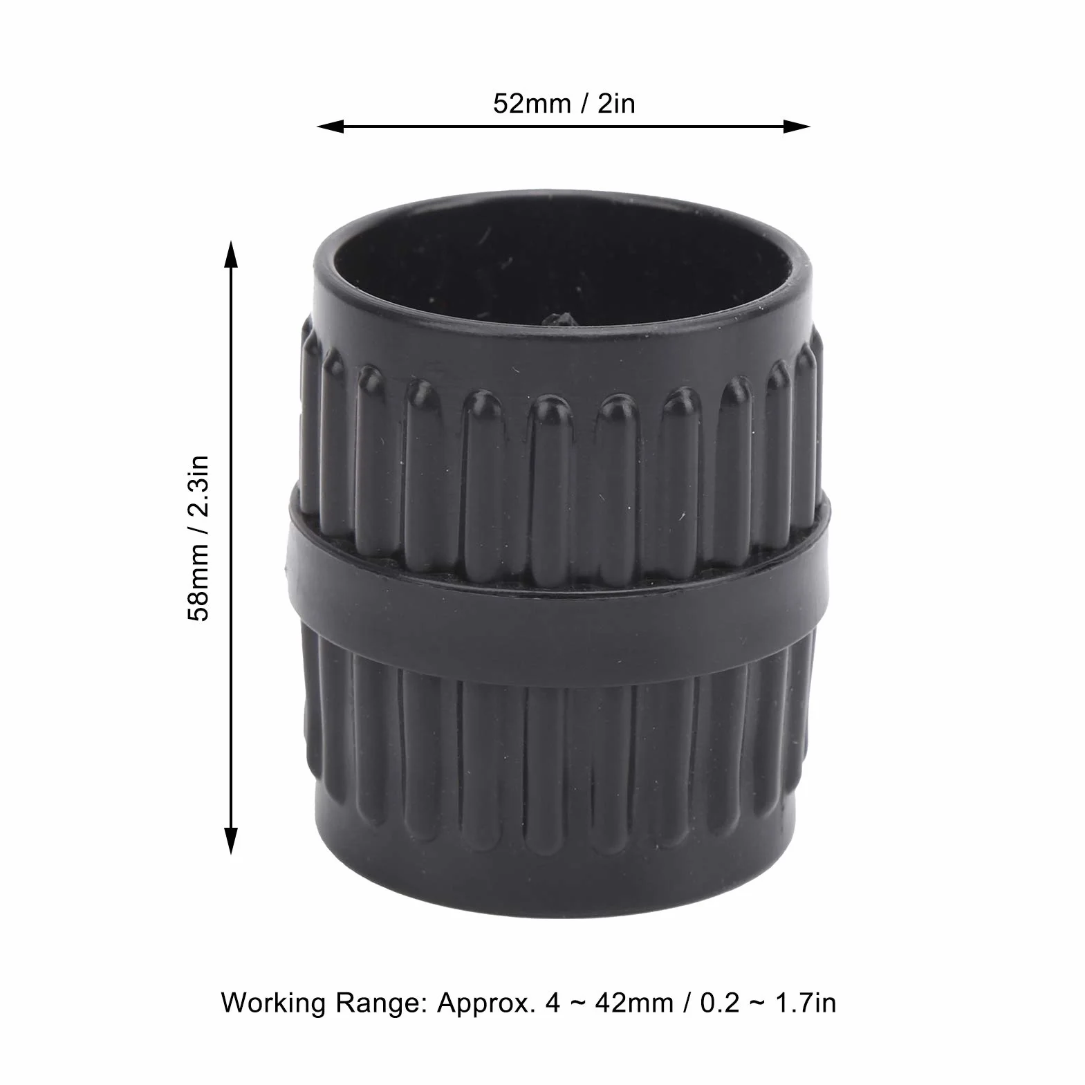 4-42mm uniwersalny rozwiertak do rur, czarne ręczne narzędzie do gratowania, miniaturowy rozwiertak do polerowania, narzędzie do fazowania rur do miedzi, aluminium, PVC, PPR