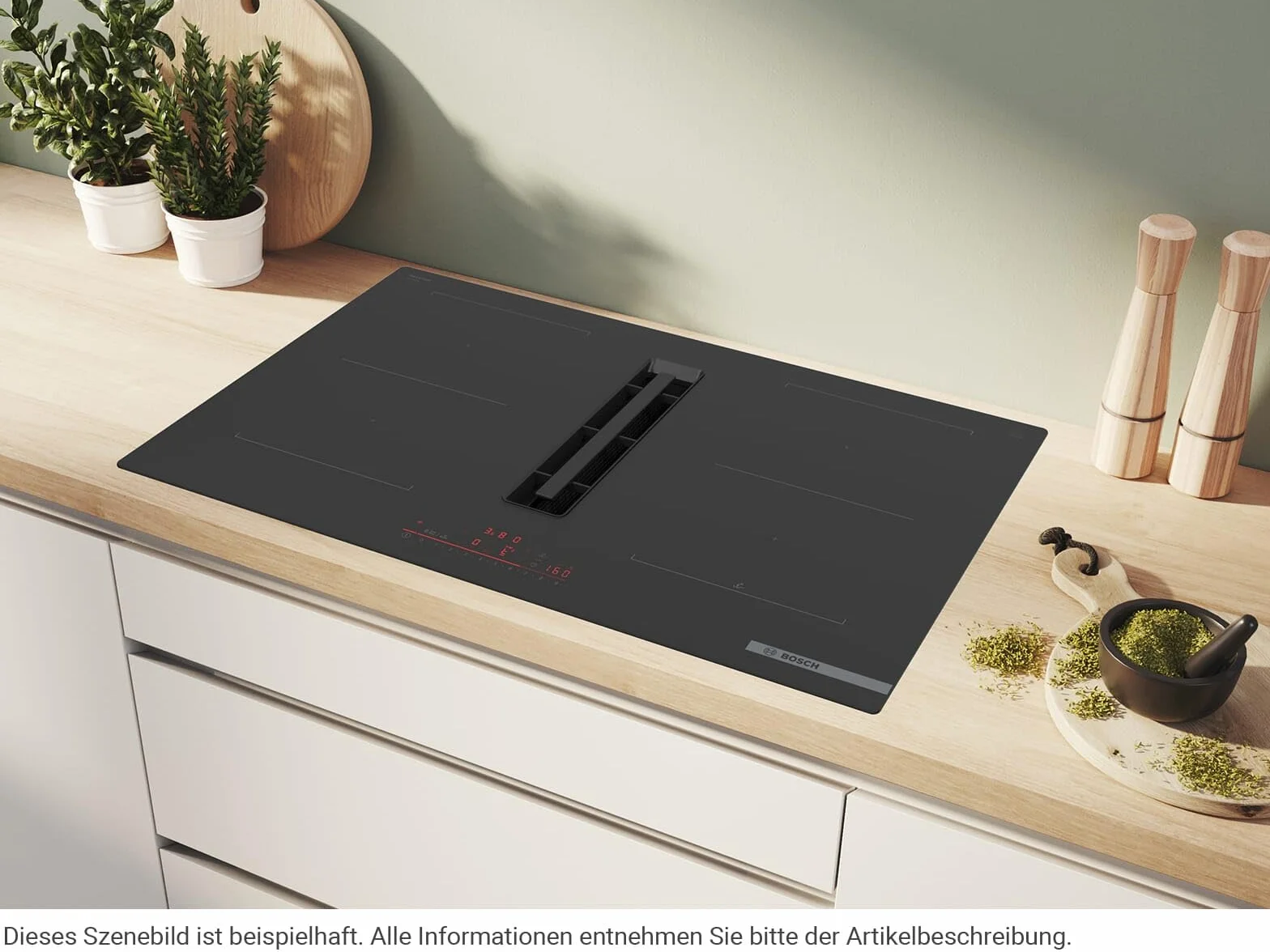 Płyta indukcyjna oddychająca - BOSCH SER6 - PVQ811H26E czarna - 4-kominkowa - Home Connect - L802xP522 mm
