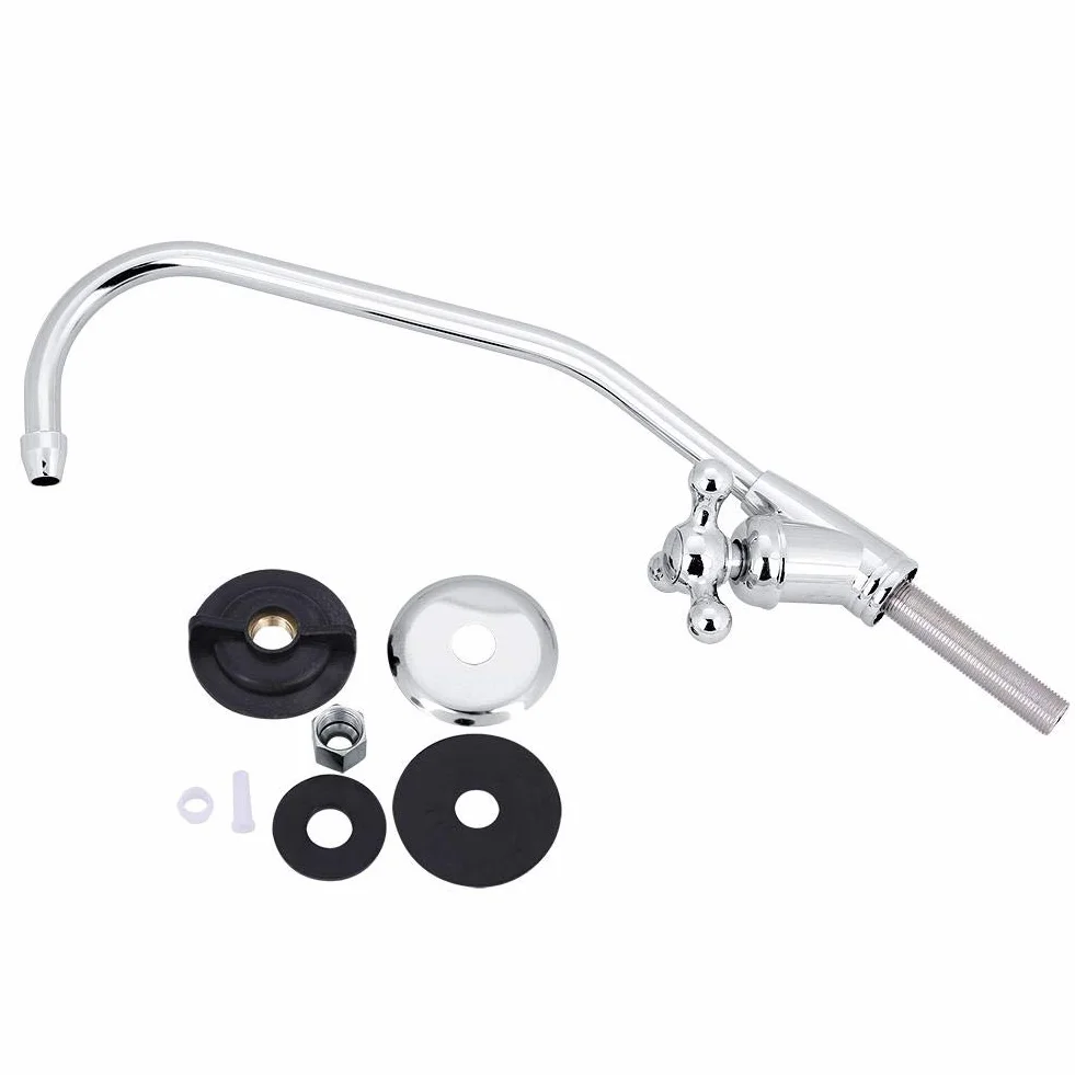 Bateria kuchenna 1/4" do kuchni, 28 cm, łabędzia szyja, stop cynku, chrom, nowoczesny europejski styl, odwrócona osmoza, filtr wody pitnej do kuchni, zlewozmywaka, domu, na balkon