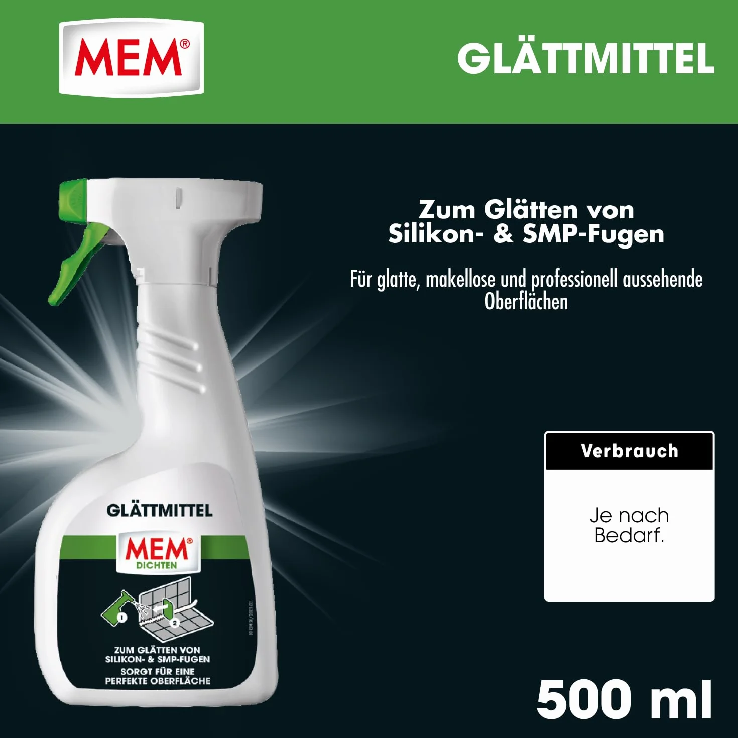 Mem Wygładzacz, Przezroczysty, 500 ml