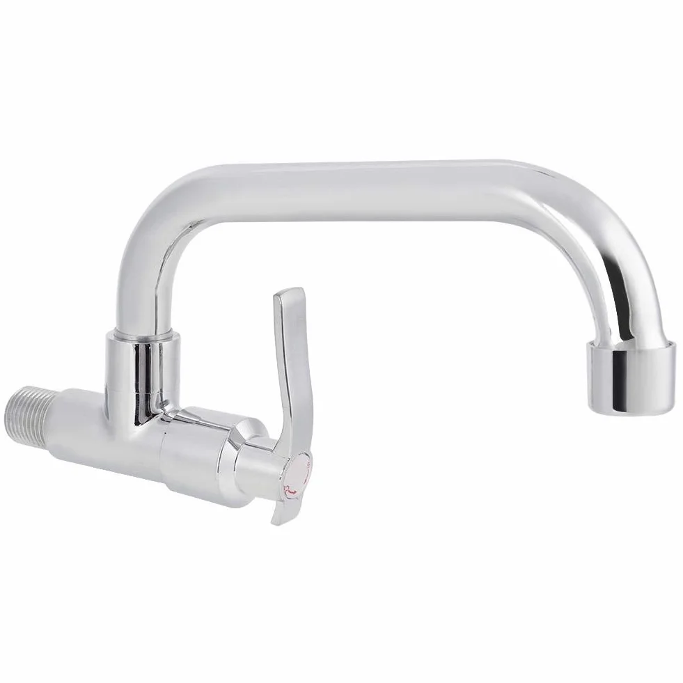 Ścienny kran z mosiądzu G1/2in bateria zlewozmywakowa 20 cm