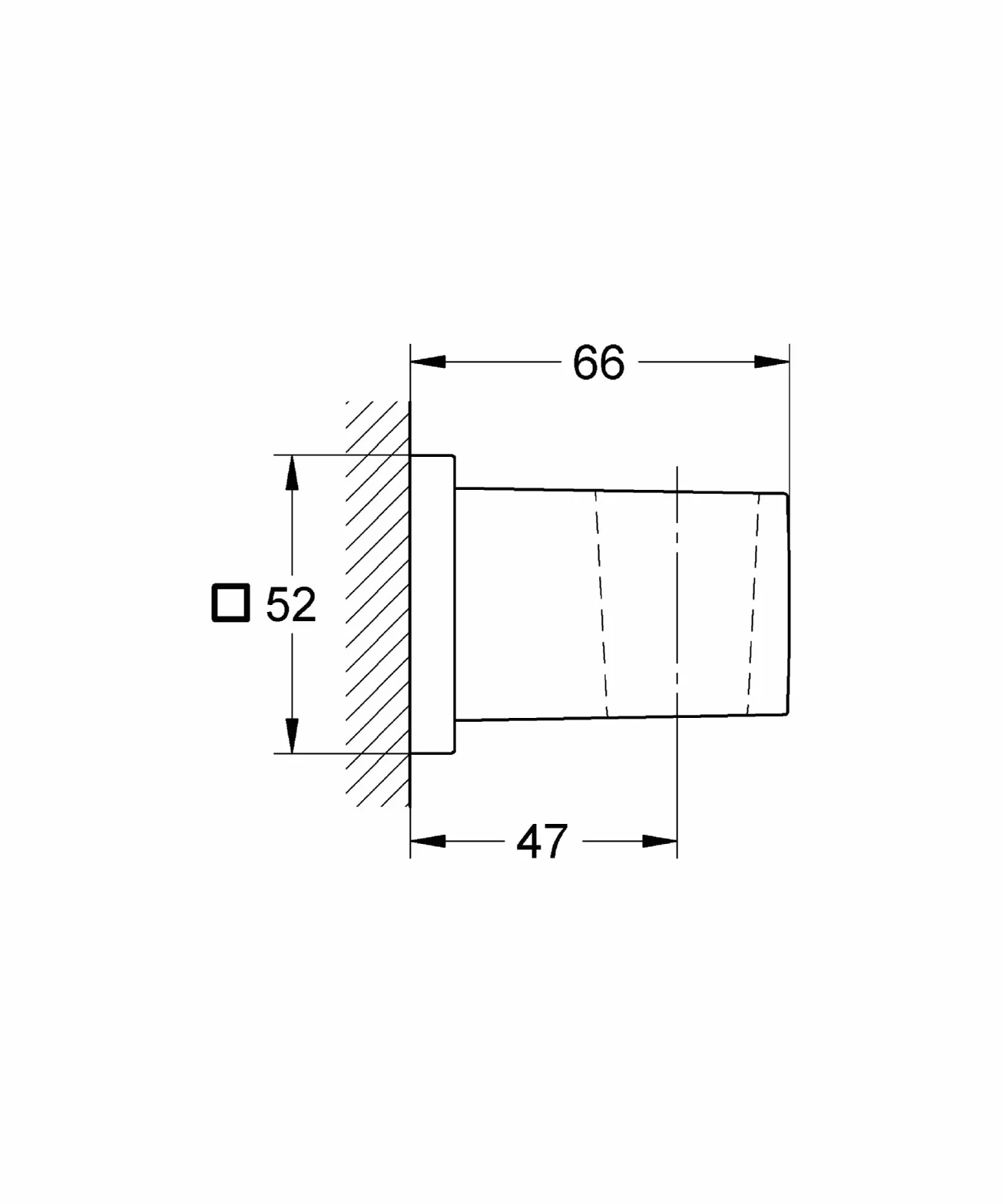 GROHE Prysznice i systemy prysznicowe Euphoria Cube (uchwyt główki prysznicowej, nieregulowany) chrom, 27693000