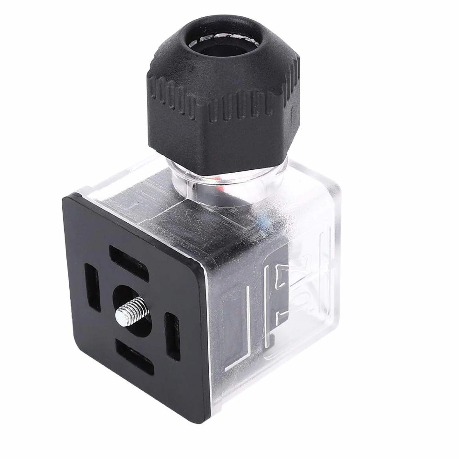 Wtyczka zaworu, 5 szt. Uniwersalna wtyczka cewki elektromagnesu hydraulicznego zaworu elektromagnetycznego, wtyczka akcesoria do zaworów elektromagnetycznych Złącze elektryczne(24V)