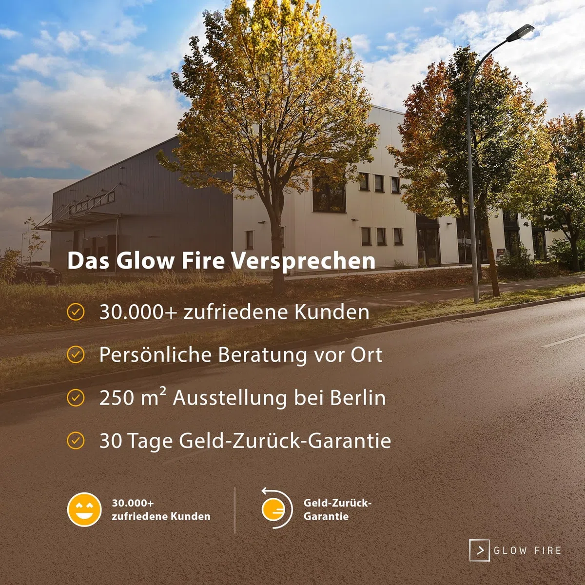GLOW FIRE Kominek elektryczny Clear Wall z realistycznym ogniem LED 3D – ścienny kominek elektryczny z ogrzewaniem i ogniem, sterowanie za pomocą aplikacji, efekt trzaskania i timer, maks. 1800 W, 137