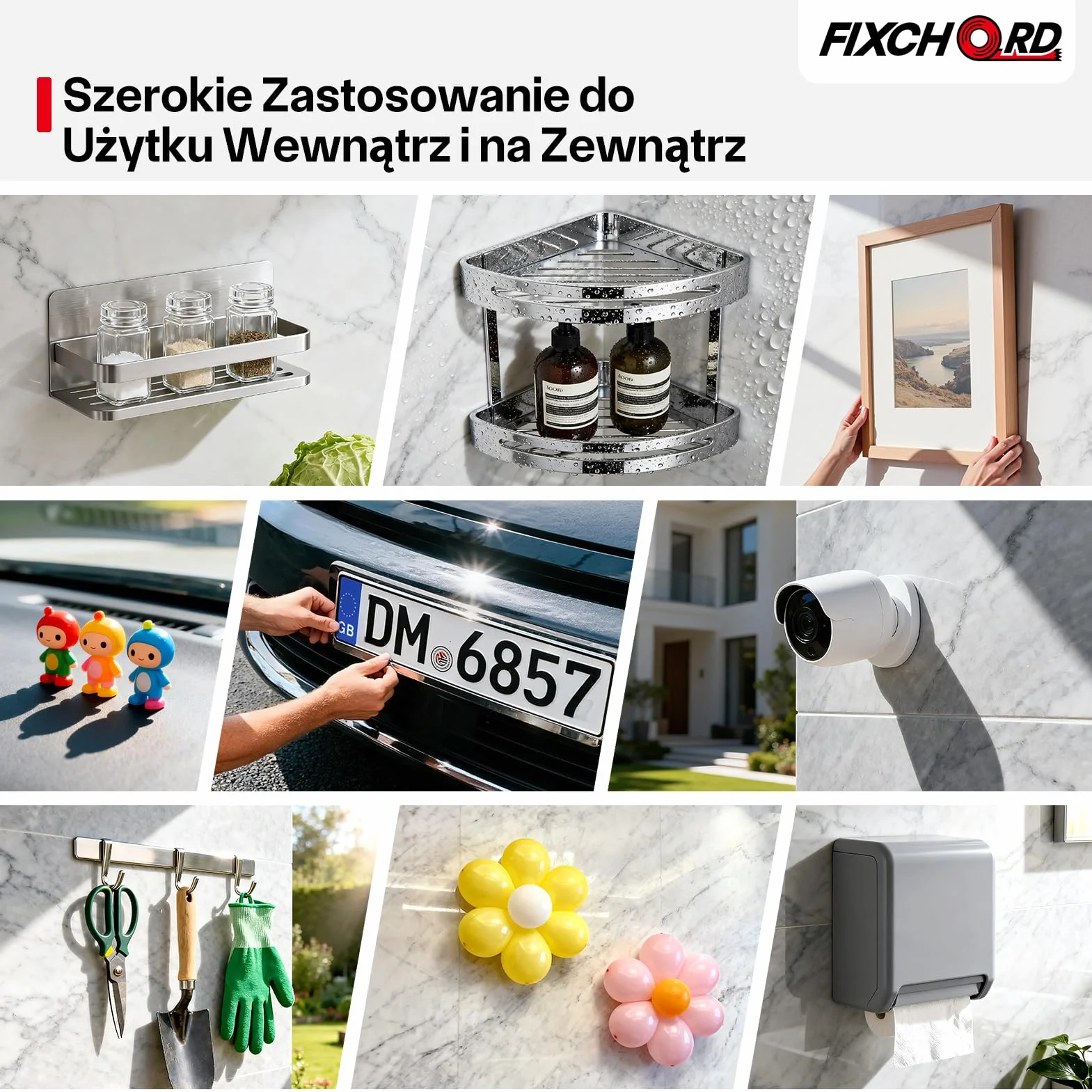 Taśma Dwustronna Heavy Duty 10m×25mm Wodoodporna Akrylowa Piankowa Montażowa
