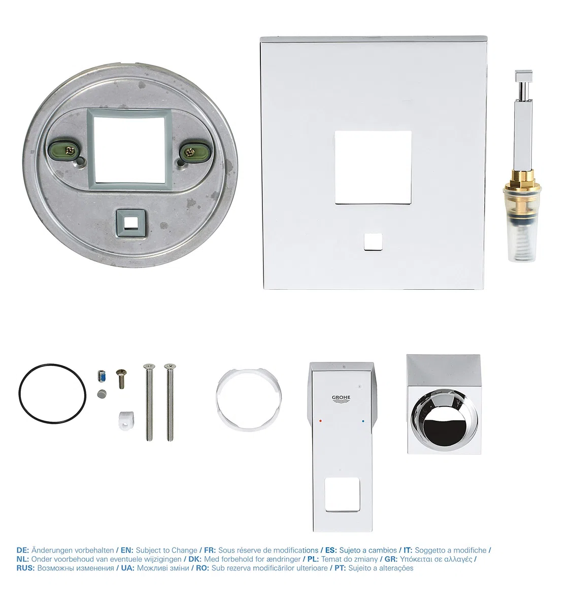 GROHE Eurocube Jednouchwytowa bateria wannowa