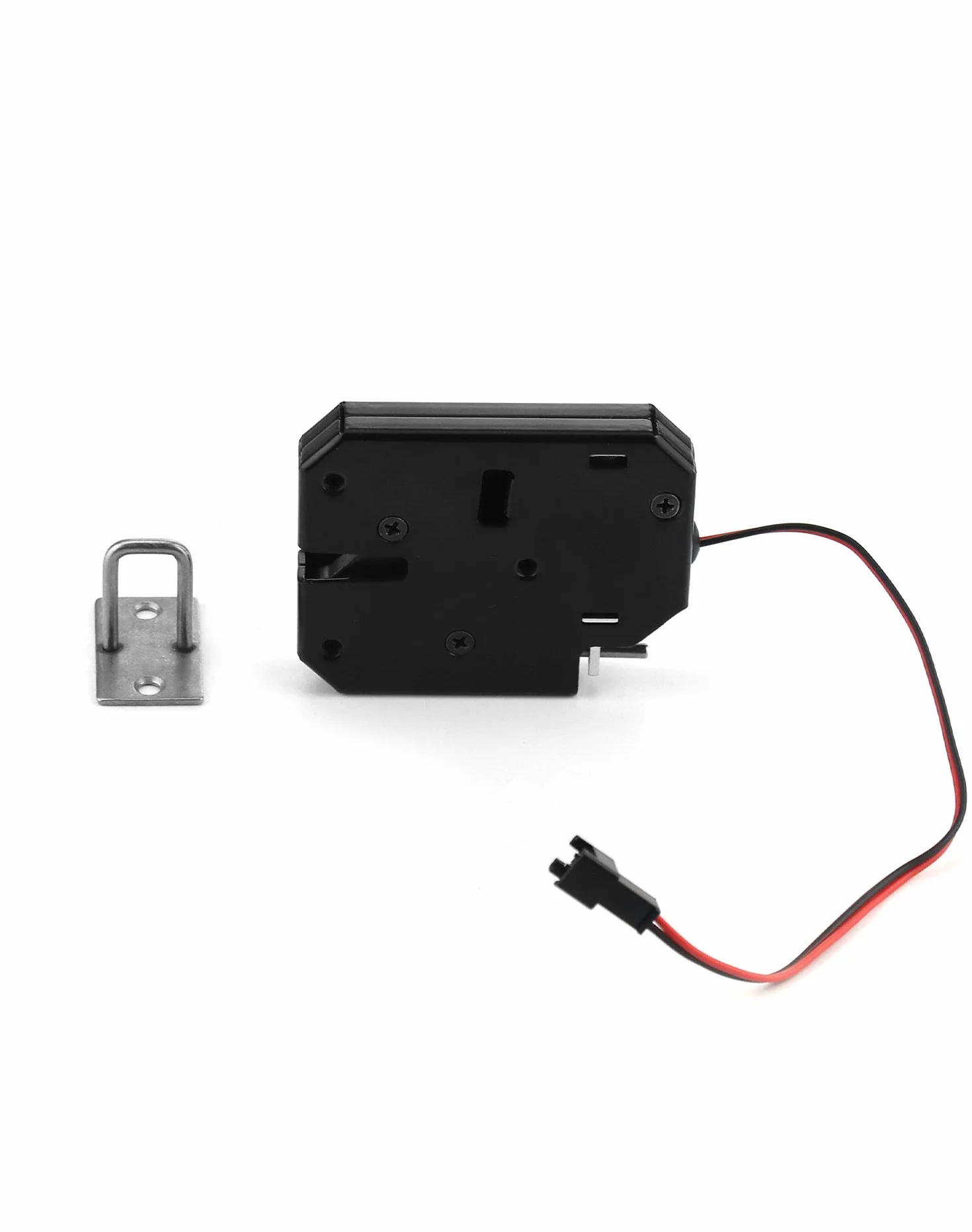 QWORK® DC 12V zamek elektryczny elektroniczny zamek szafki do systemu kontroli dostępu do drzwi szuflady szafy (bez przełącznika wykrywania)