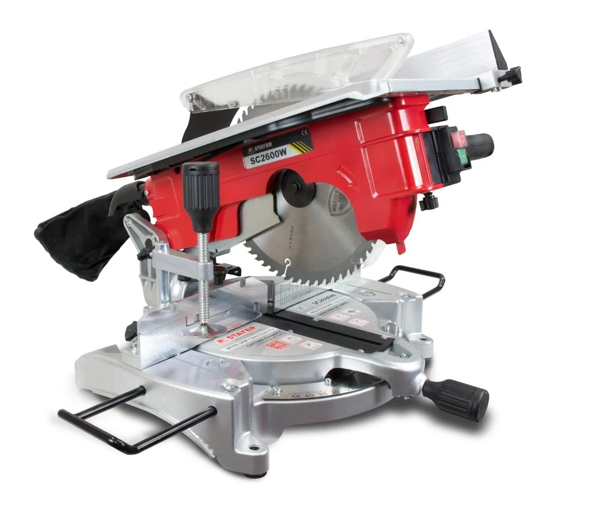Stayer 1.1760 - Ziemia z doskonałym stołem Escobillas Silnik 1900W Dysk 260x30 mm 4700 obr./min 17 kg SC 2600 W