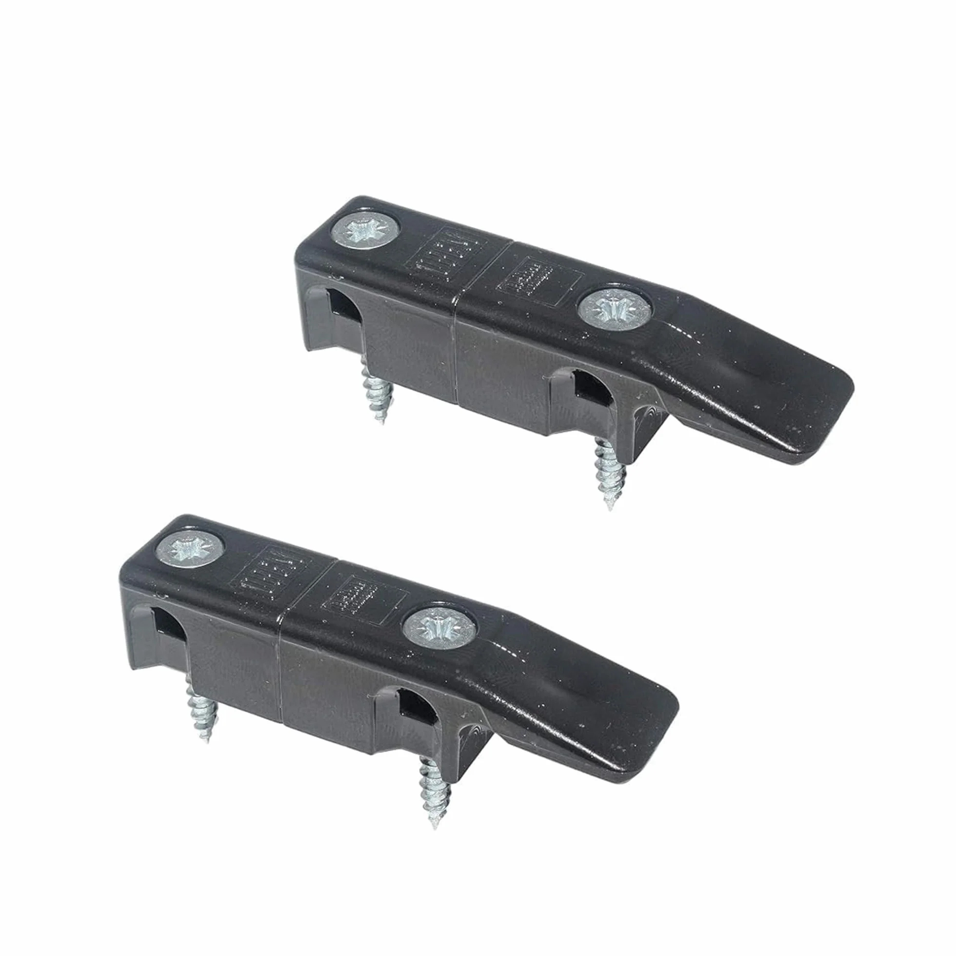 Hettich Okucie do zawieszania MultiClip do przykręcania, 64 x 15 x 15 mm, tworzywo sztuczne czarne, 2 sztuki artykuł 49572