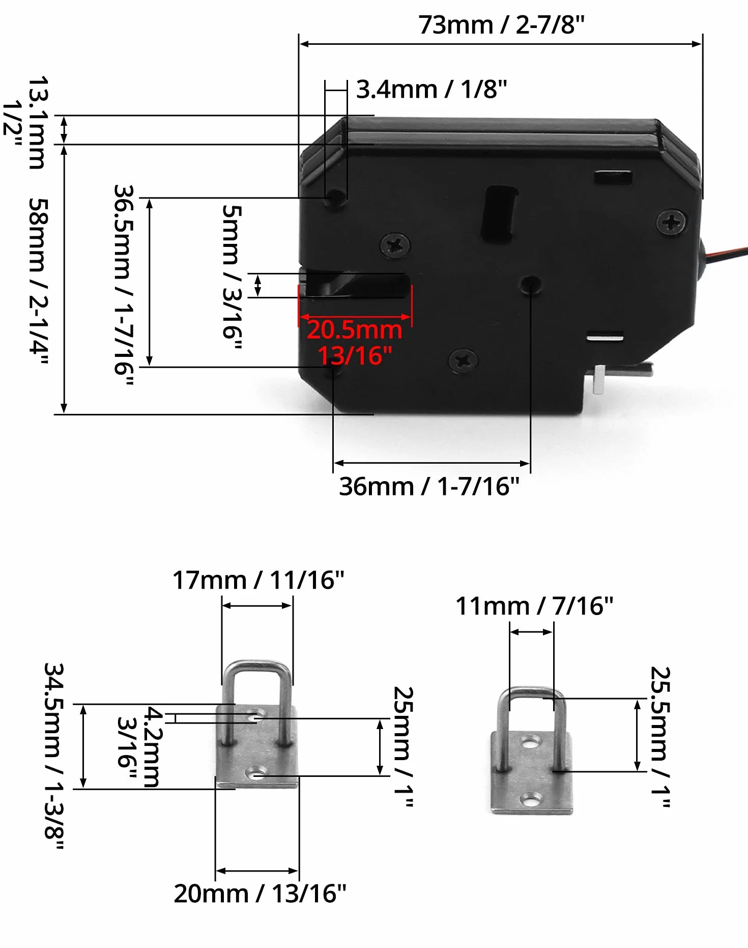 QWORK® DC 12V zamek elektryczny elektroniczny zamek szafki do systemu kontroli dostępu do drzwi szuflady szafy (bez przełącznika wykrywania)