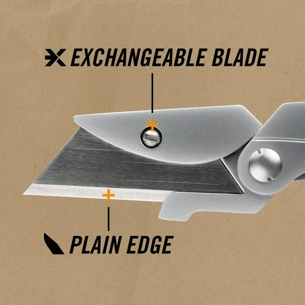 Gerber Nóż Cutter EAB Utility Lite składany 3,8 cm stal nierdzewna srebrny