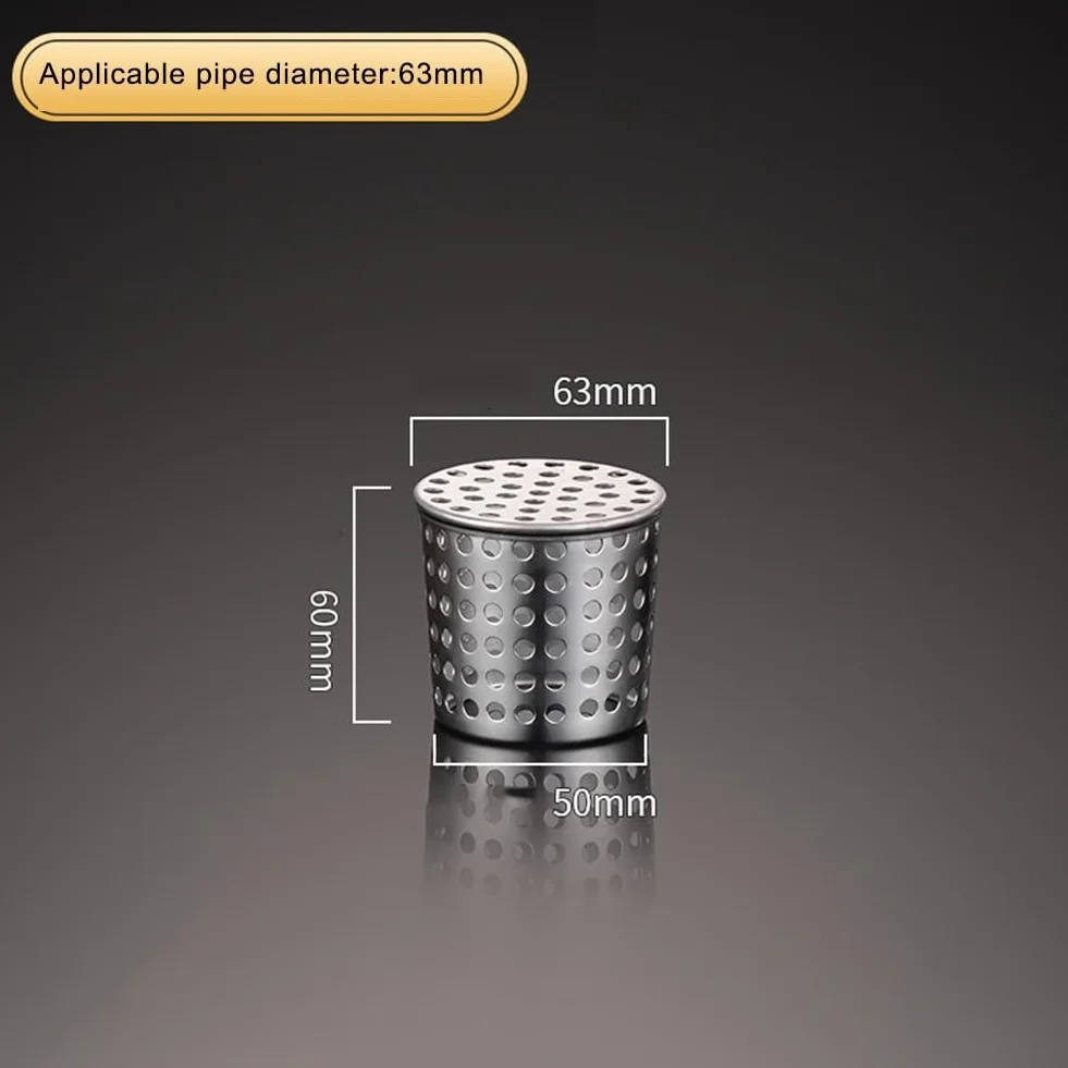 Filtr ochronny rynny ze stali nierdzewnej, metalowa rynna spustowa, osłona dachu z siatki, do rynn dachowych, rur spustowych (50-63 mm)