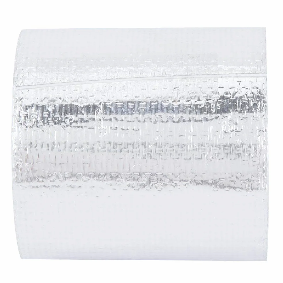 5m X 5cm Taśma do Owijania osłoną termiczną Klej do Wydechu Samochodu Odblaskowa Folia Aluminiowa, Samochodowa Taśma Osłona Termiczna (Srebrny 5M * 5Cm)