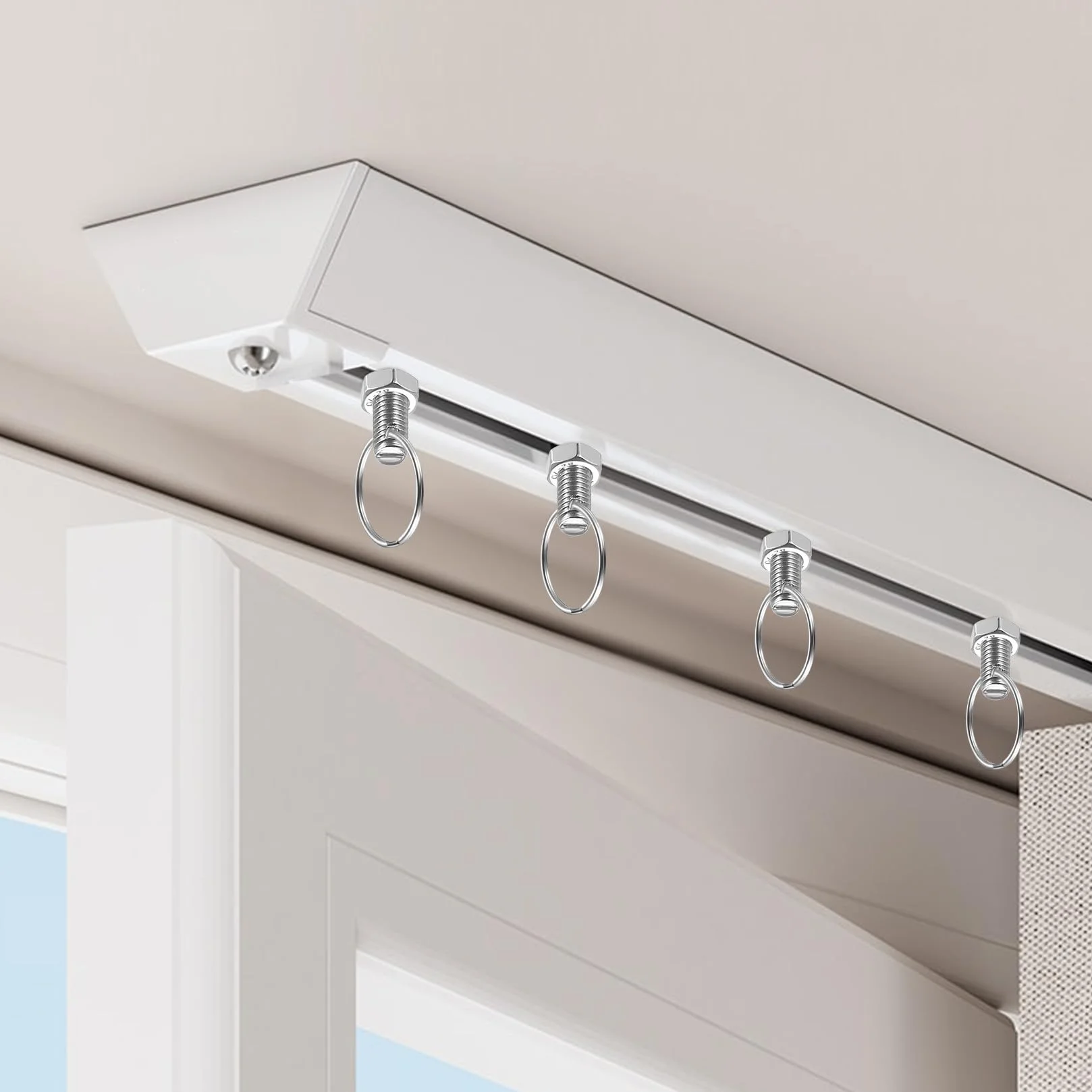 Zestaw 20 śrub z łbem młotkowym M6 x 20 mm, 20 nakrętek i 20 pierścieni ze stali nierdzewnej, śruby do szklarni z nakrętką pierścieniową, akcesoria do szklarni fotowoltaicznej