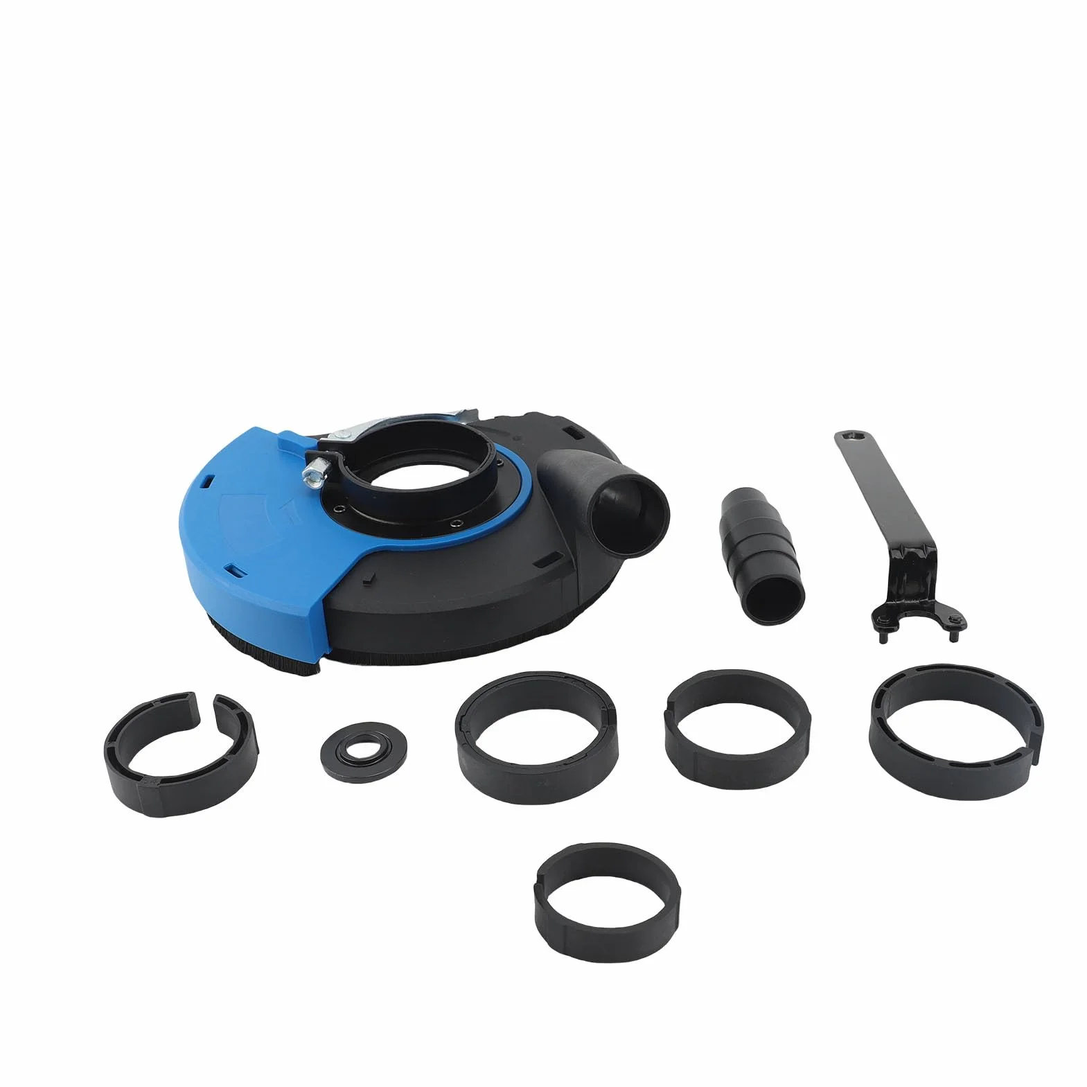 Szlifierka kątowa 180 mm z osłoną przeciwpyłową i adapterem próżniowym