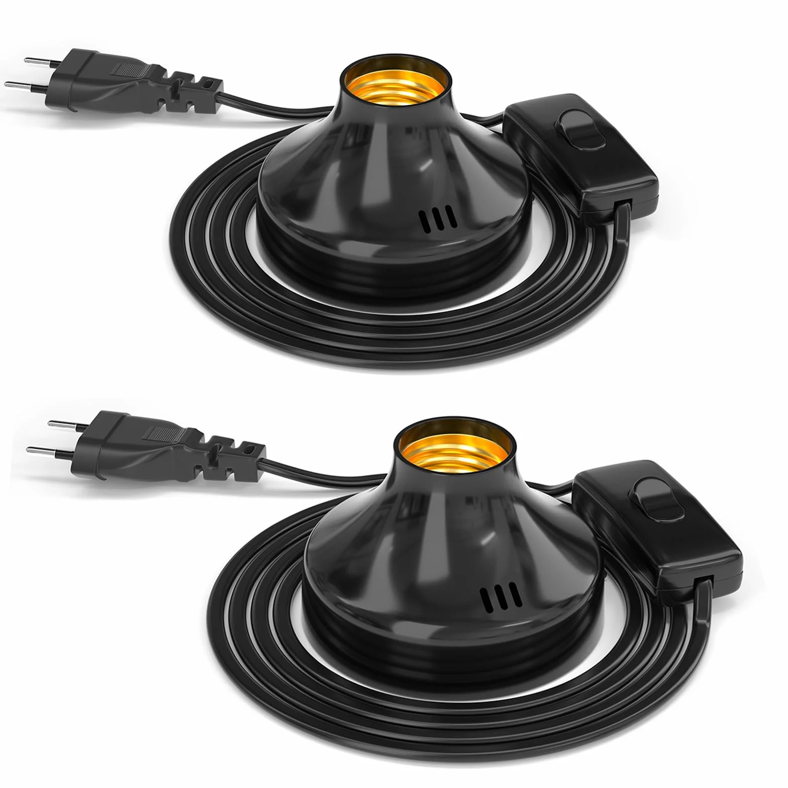 Uchwyt na żarówkę E27 z wtyczką brytyjską i przełącznikiem 100 W kabel 1,8 m zabytkowy